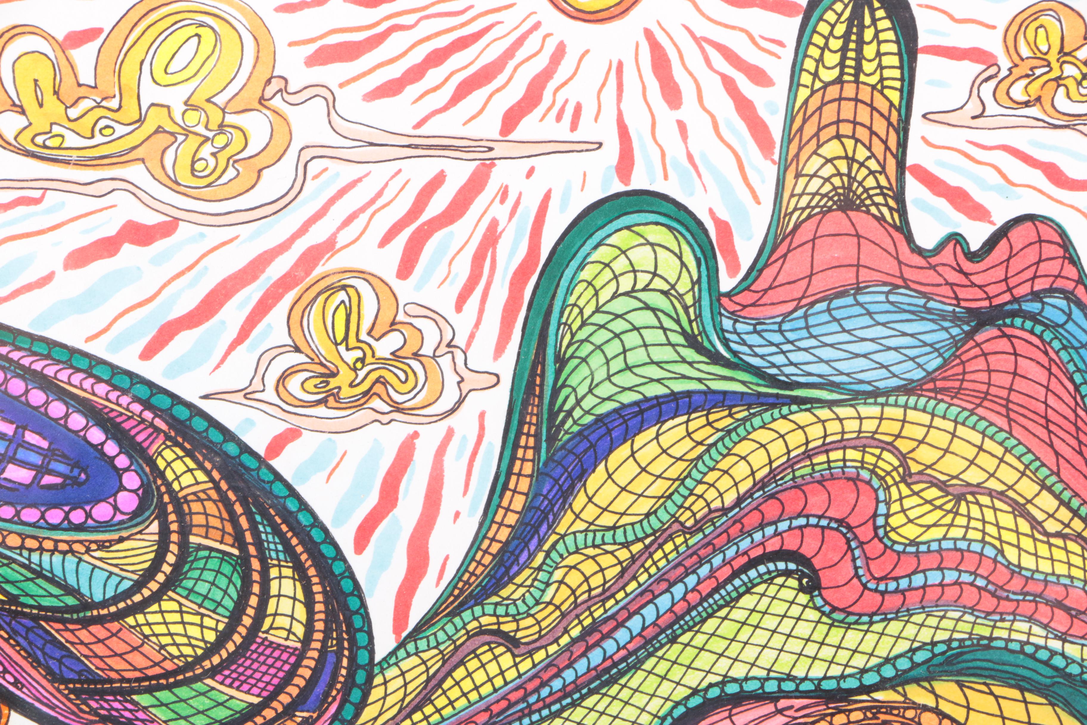 2013 Seyran Khachaturyan Pen and Ink Drawing on Paper