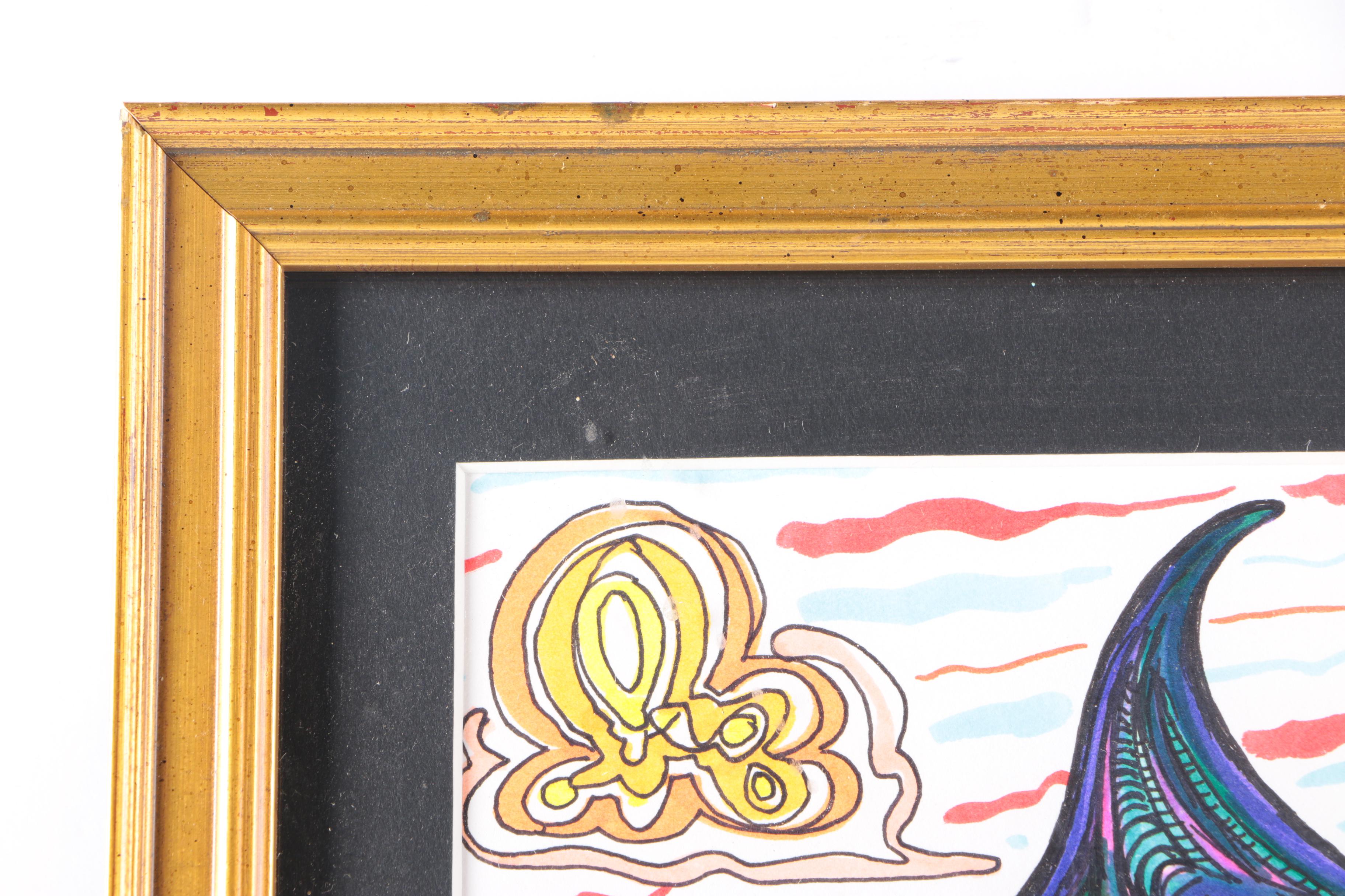 2013 Seyran Khachaturyan Pen and Ink Drawing on Paper