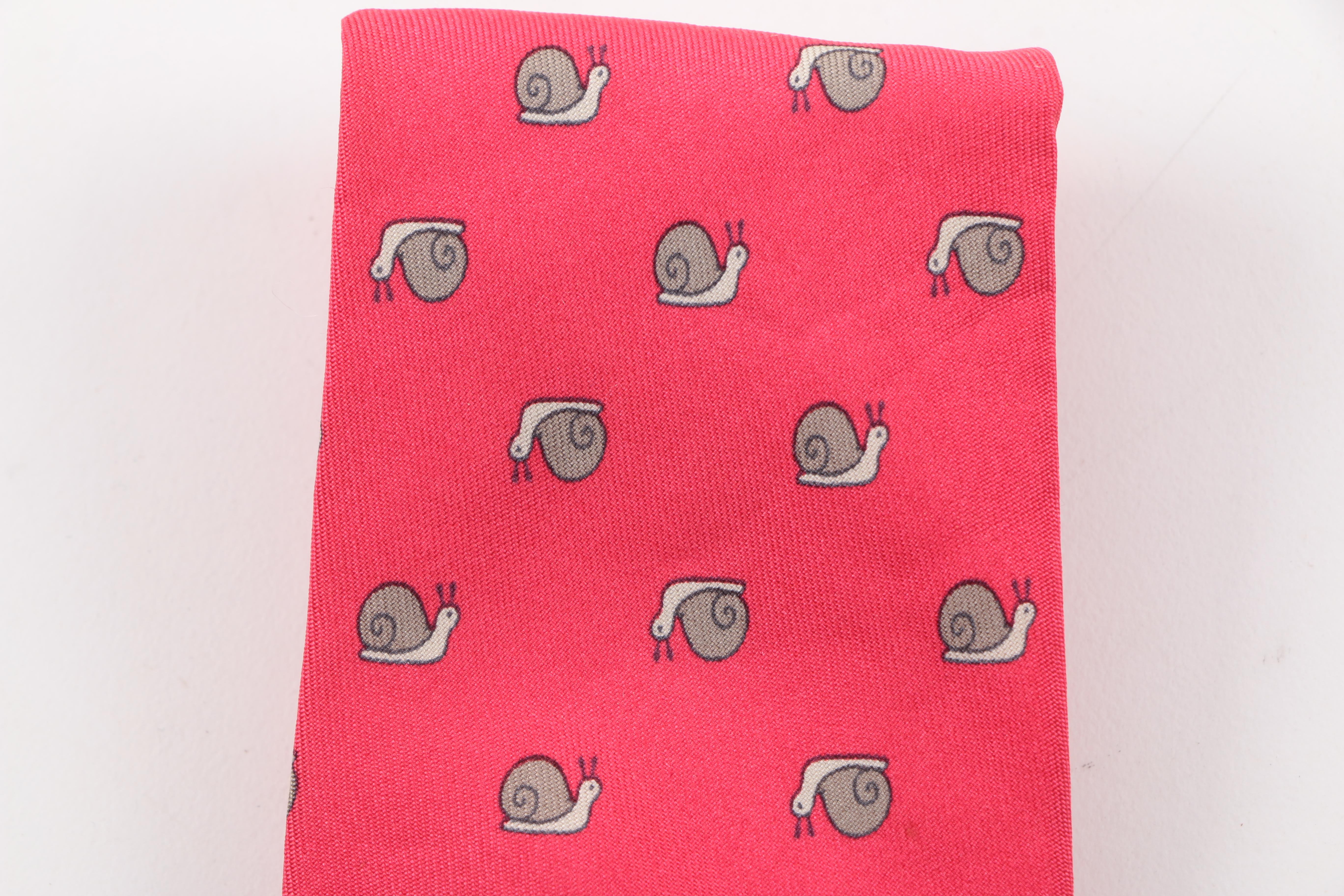 Hermès Snail Print Necktie