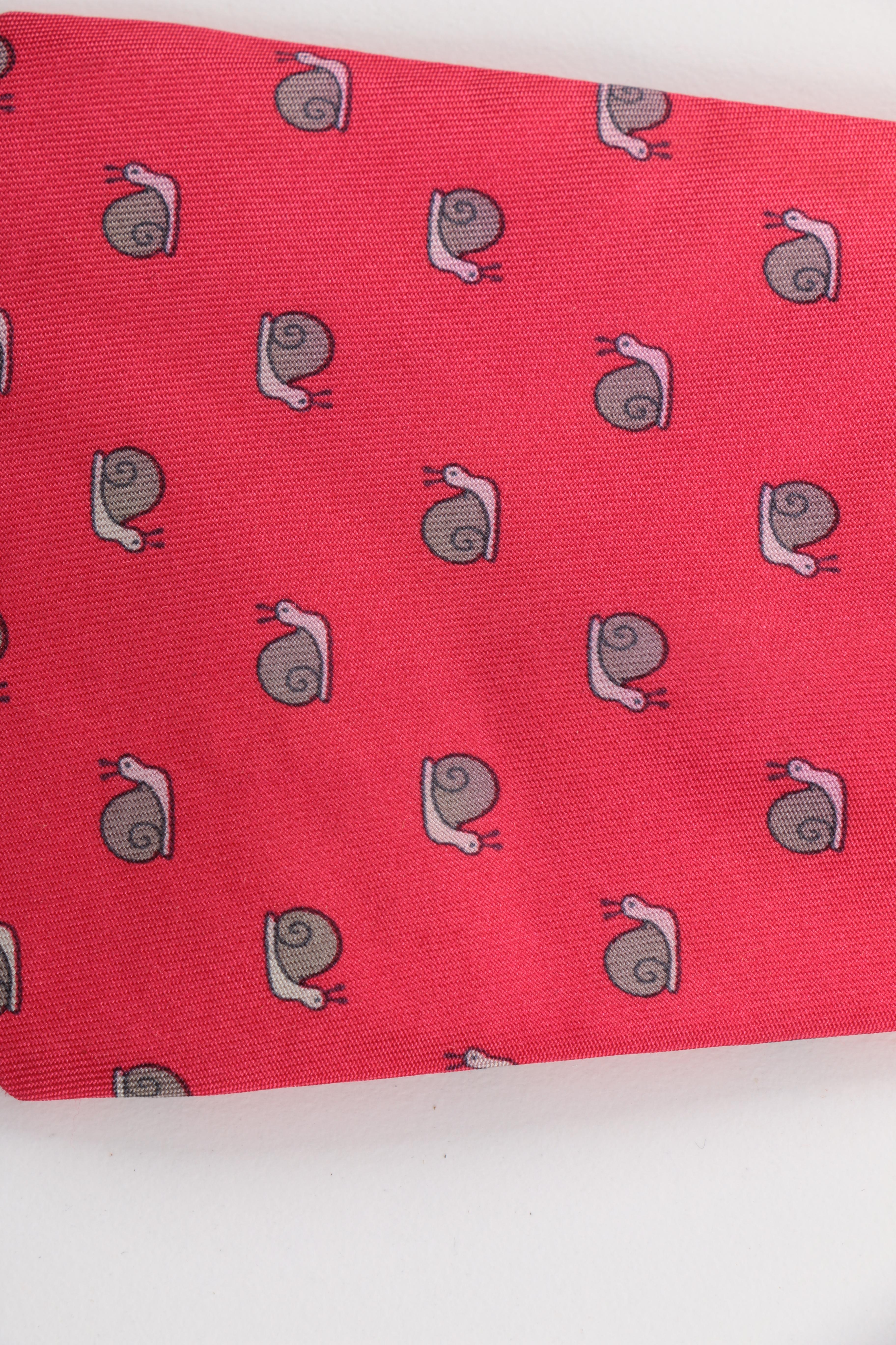Hermès Snail Print Necktie