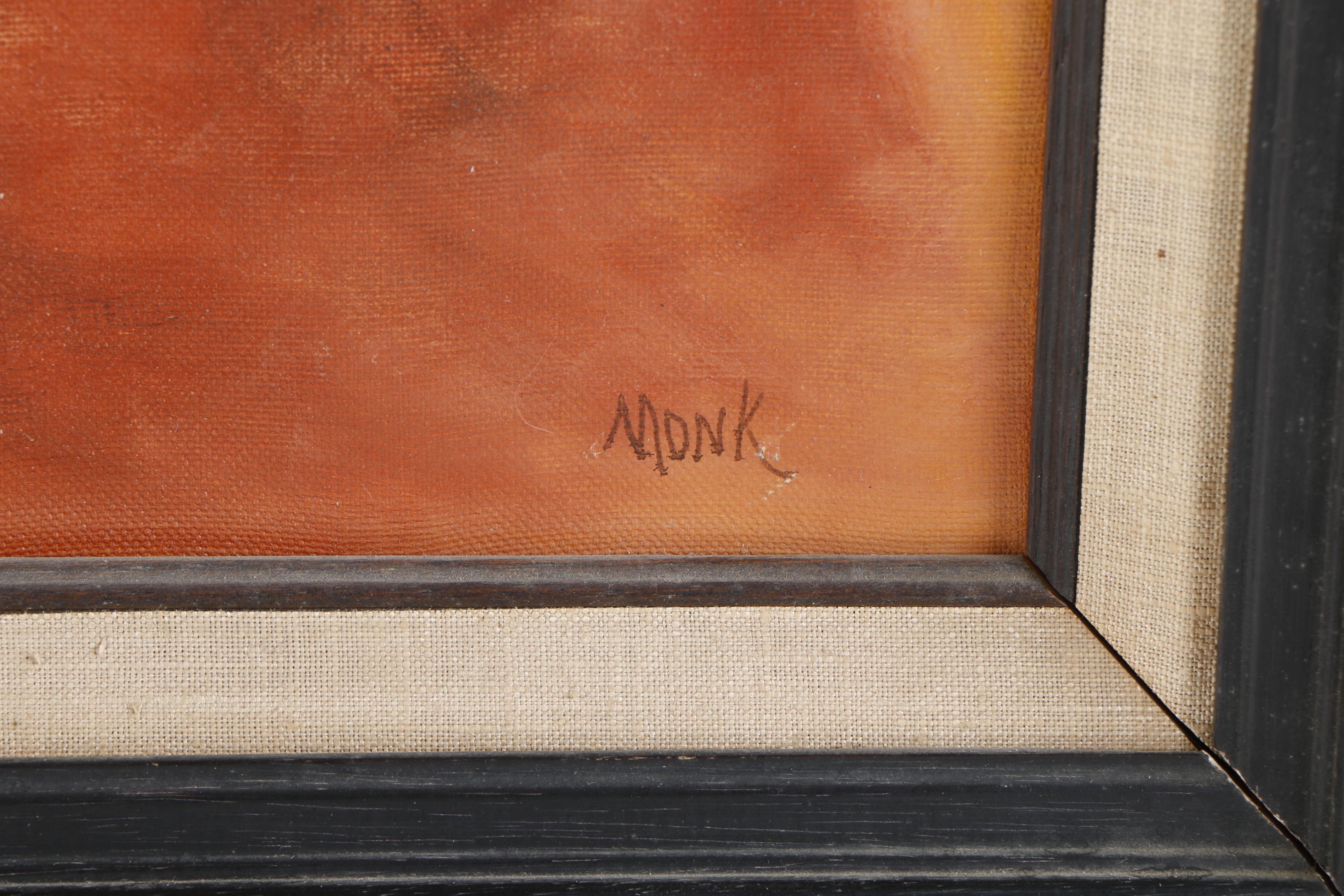 Signed Oil on Canvas of Clown