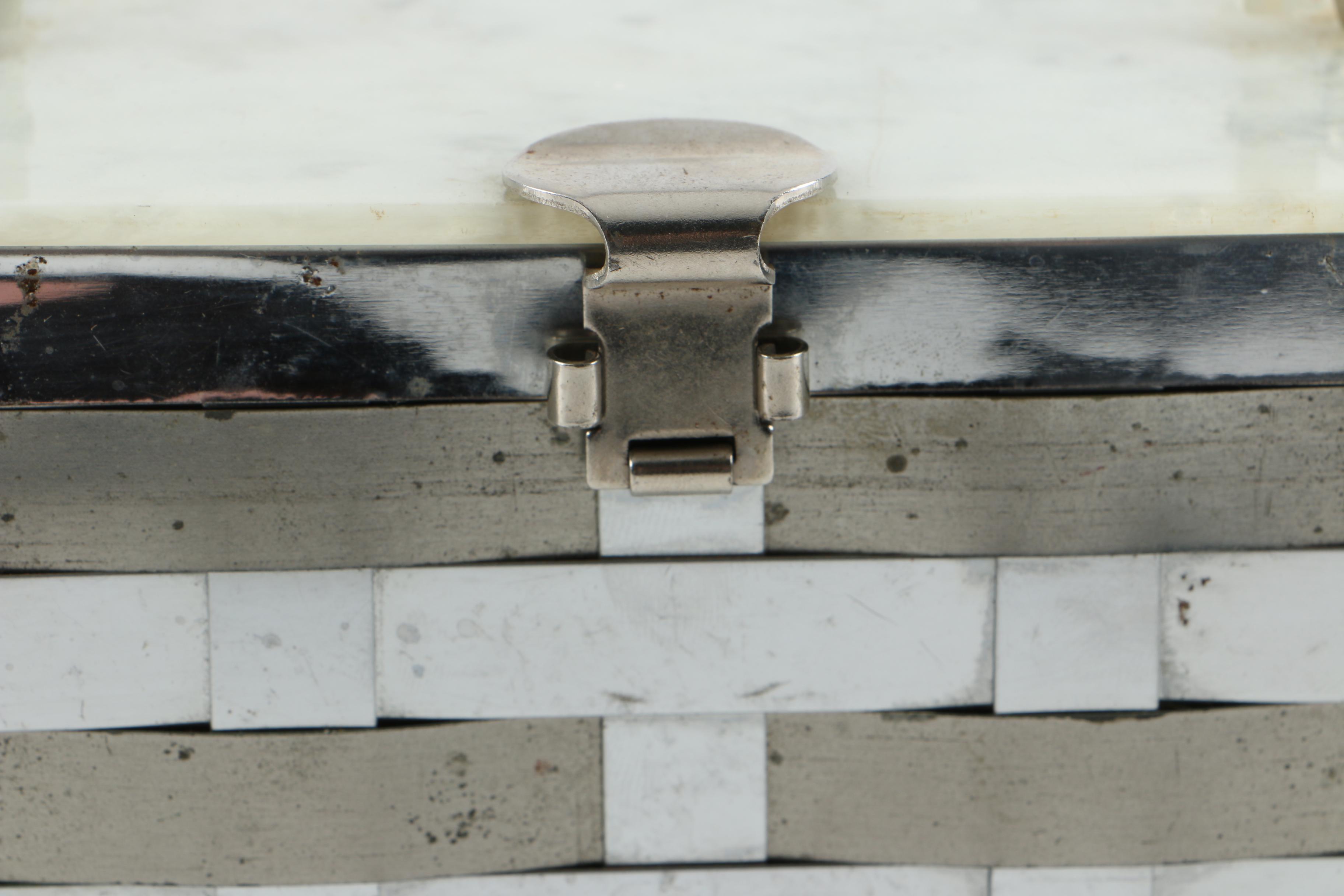 Vintage Woven Metal Handbag