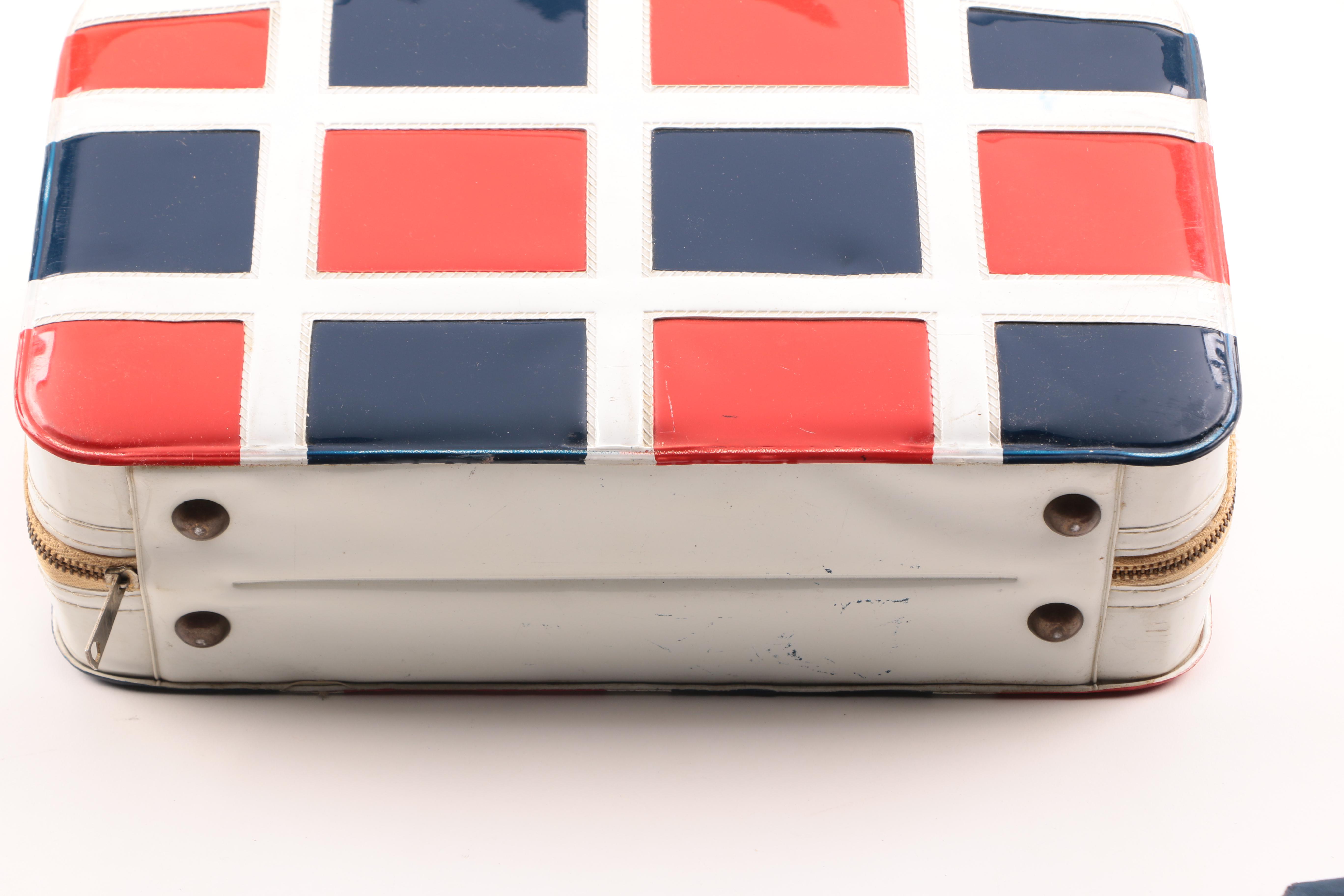 Collection of Vintage Red White and Blue Accessories