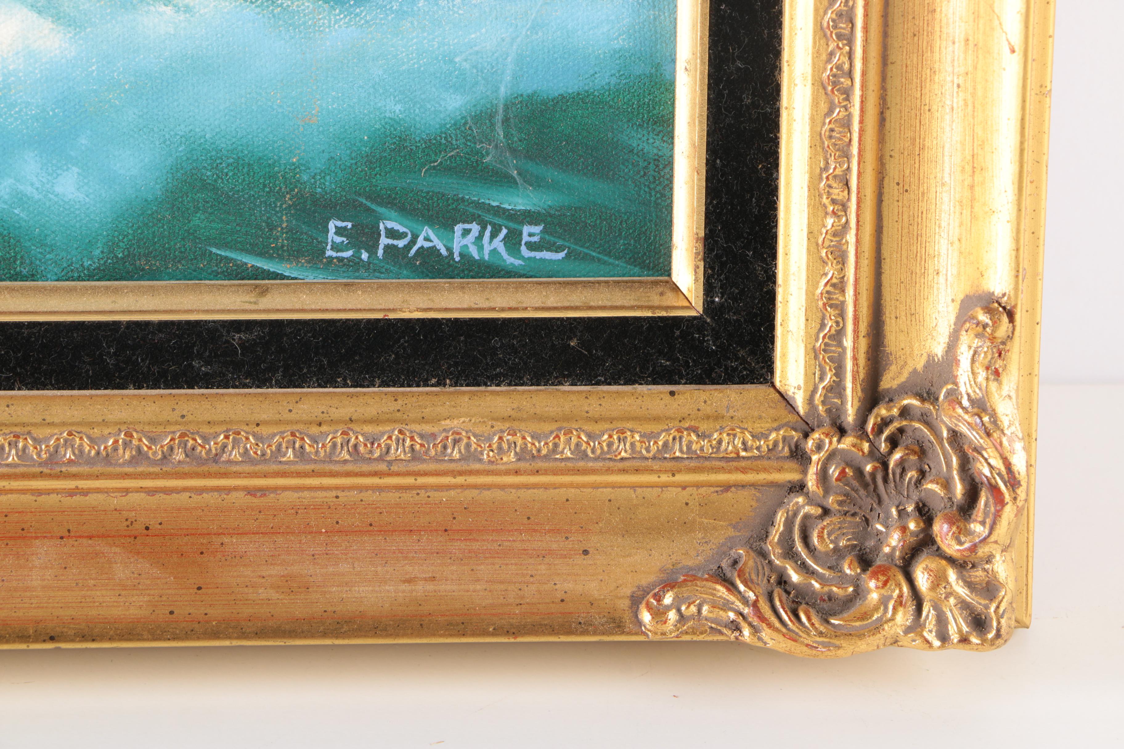 Elsie Parke Oil Painting on Canvas "Oregon Seacoast"