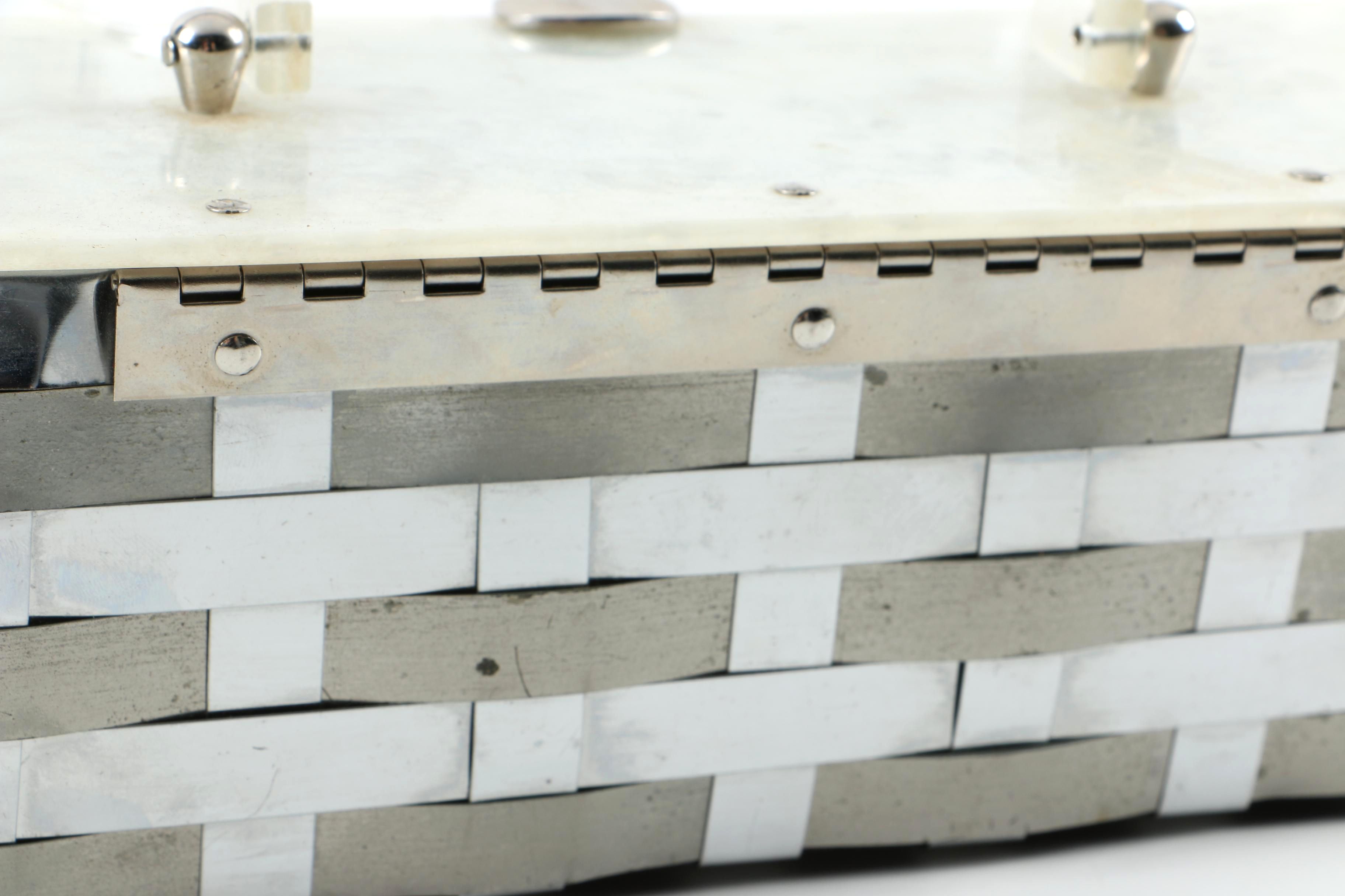 Vintage Woven Metal Handbag