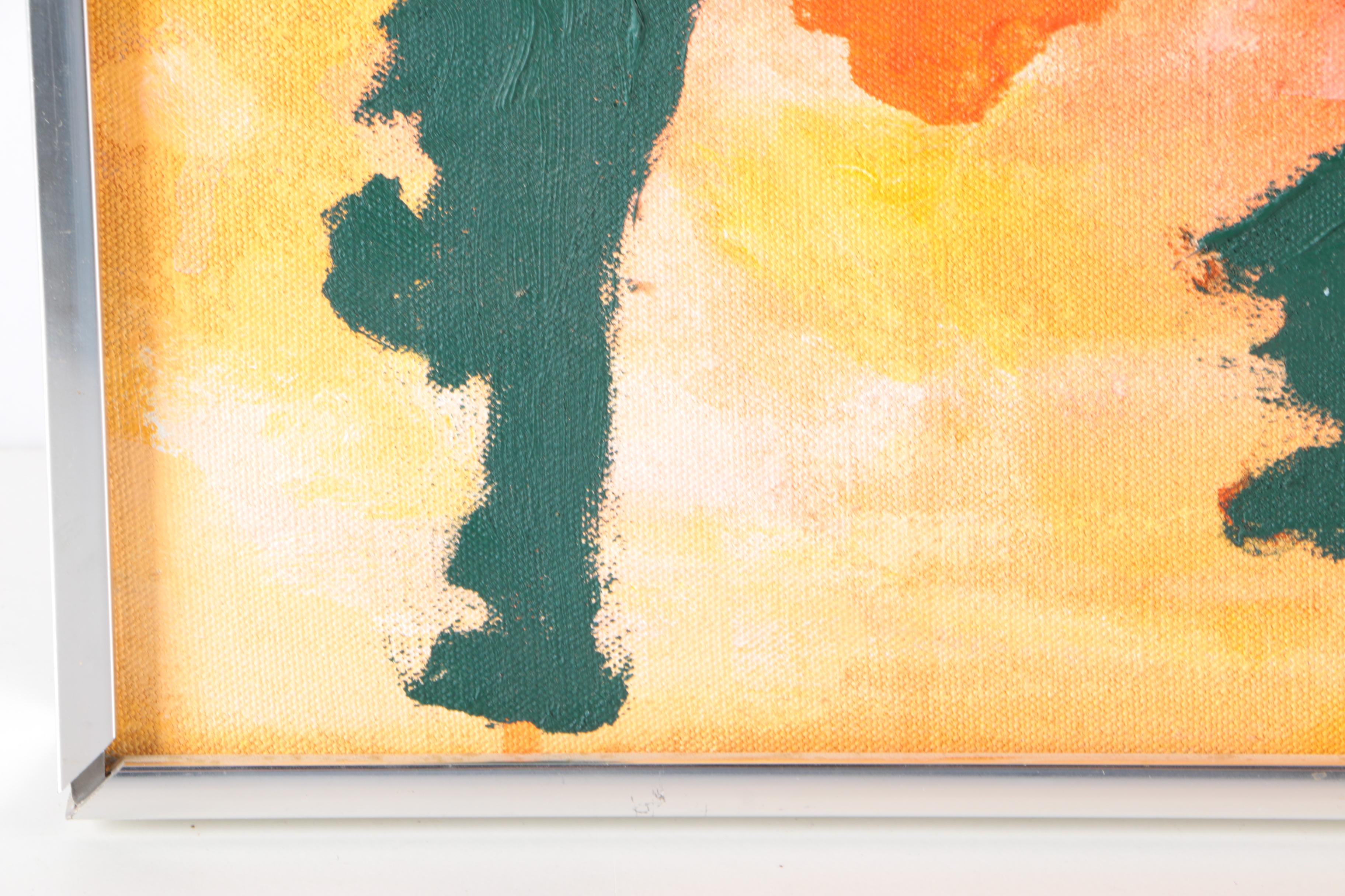 Abstract Acrylic on Canvas by Herta Kreis