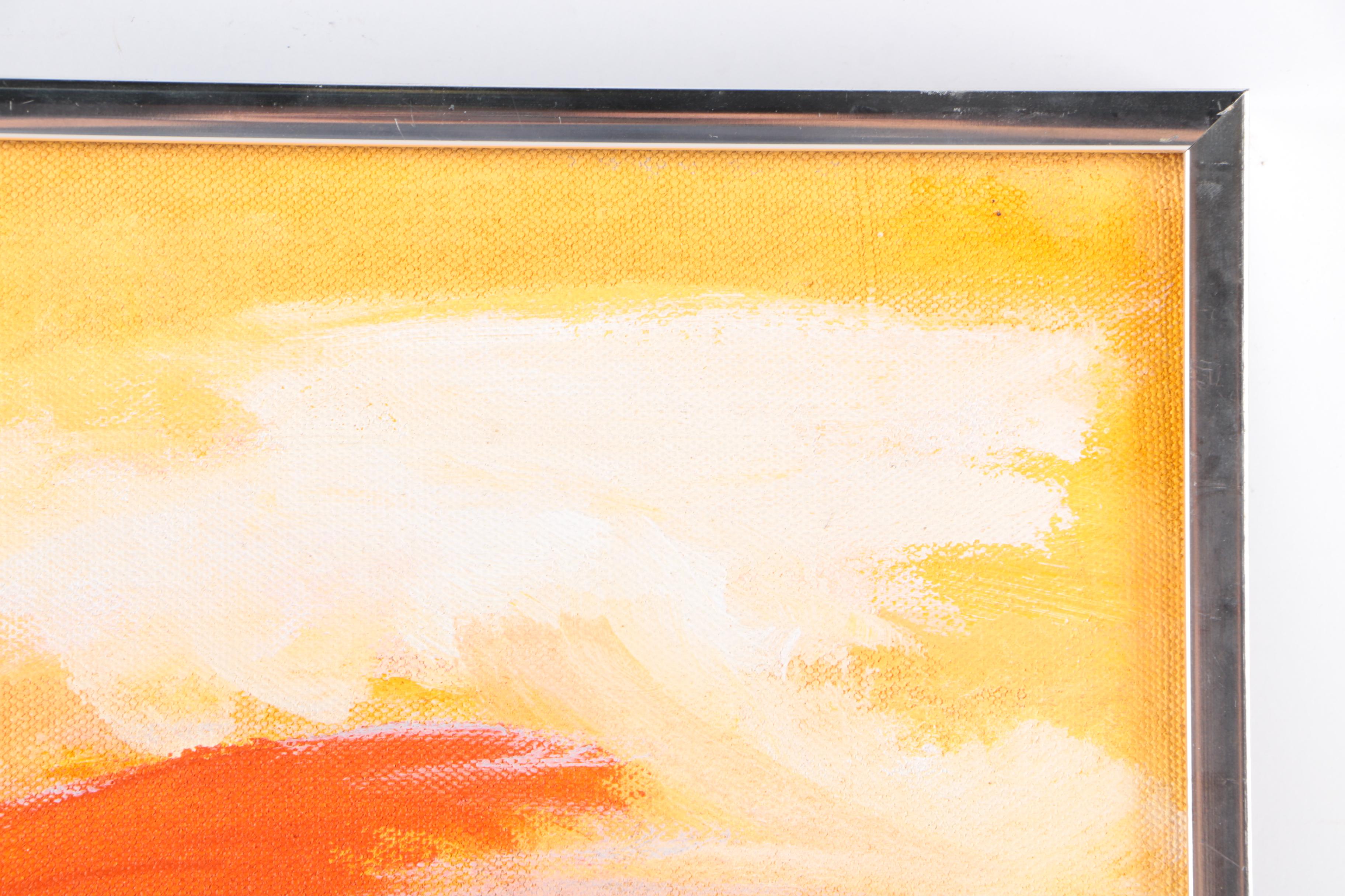 Abstract Acrylic on Canvas by Herta Kreis