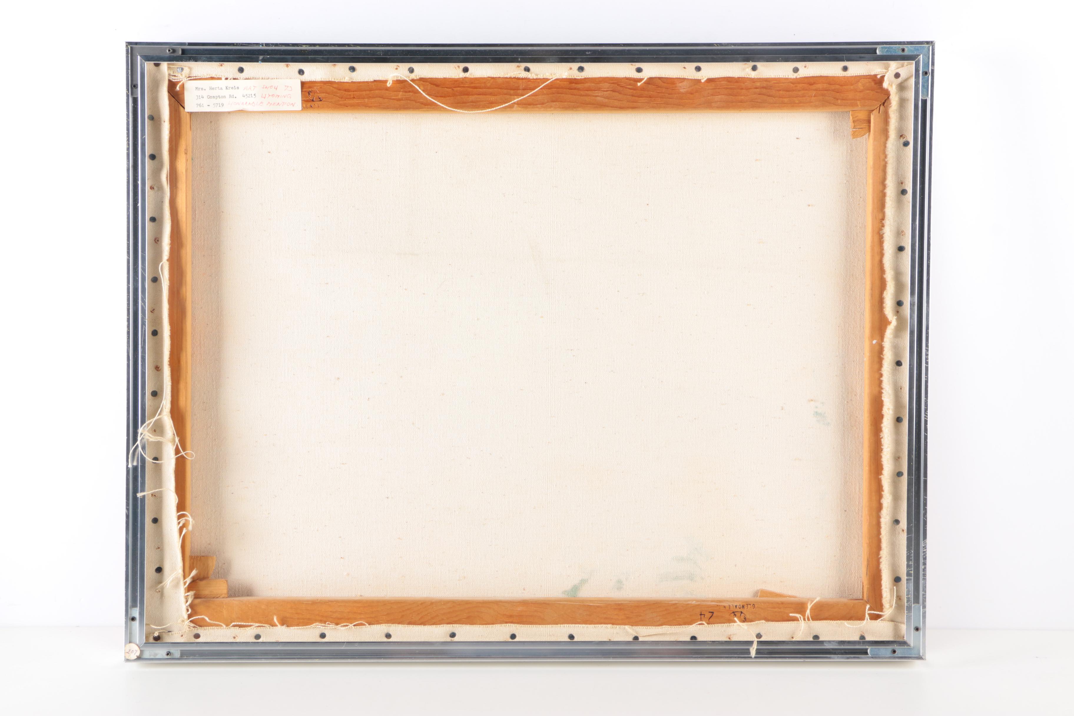 Abstract Acrylic on Canvas by Herta Kreis