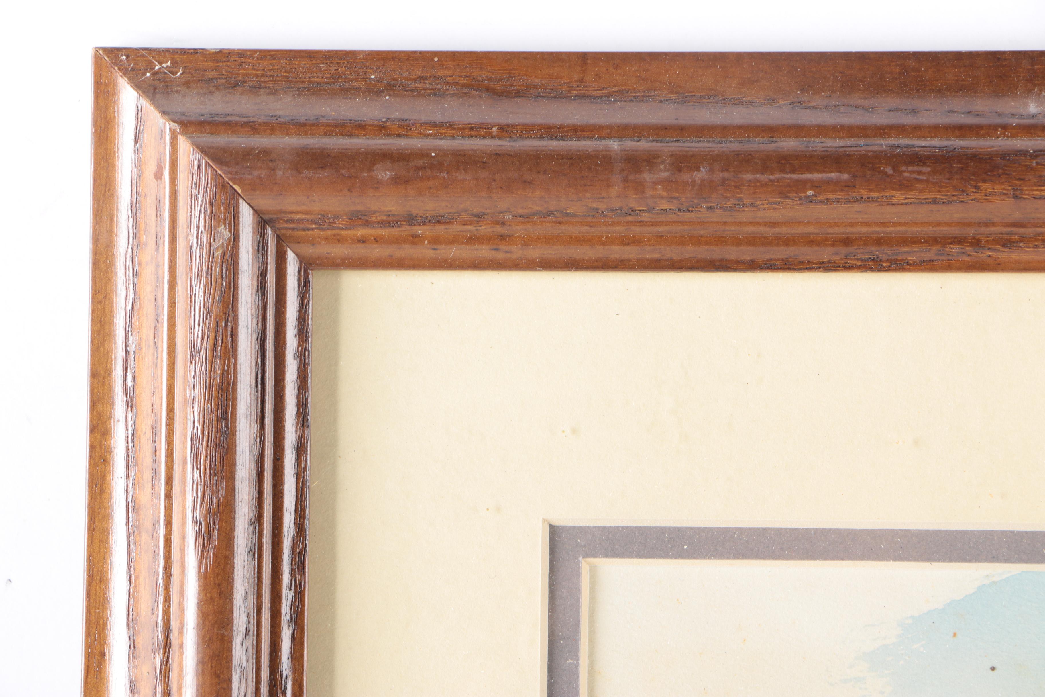 Signed Watercolor Sketch of Chicago Marina Towers