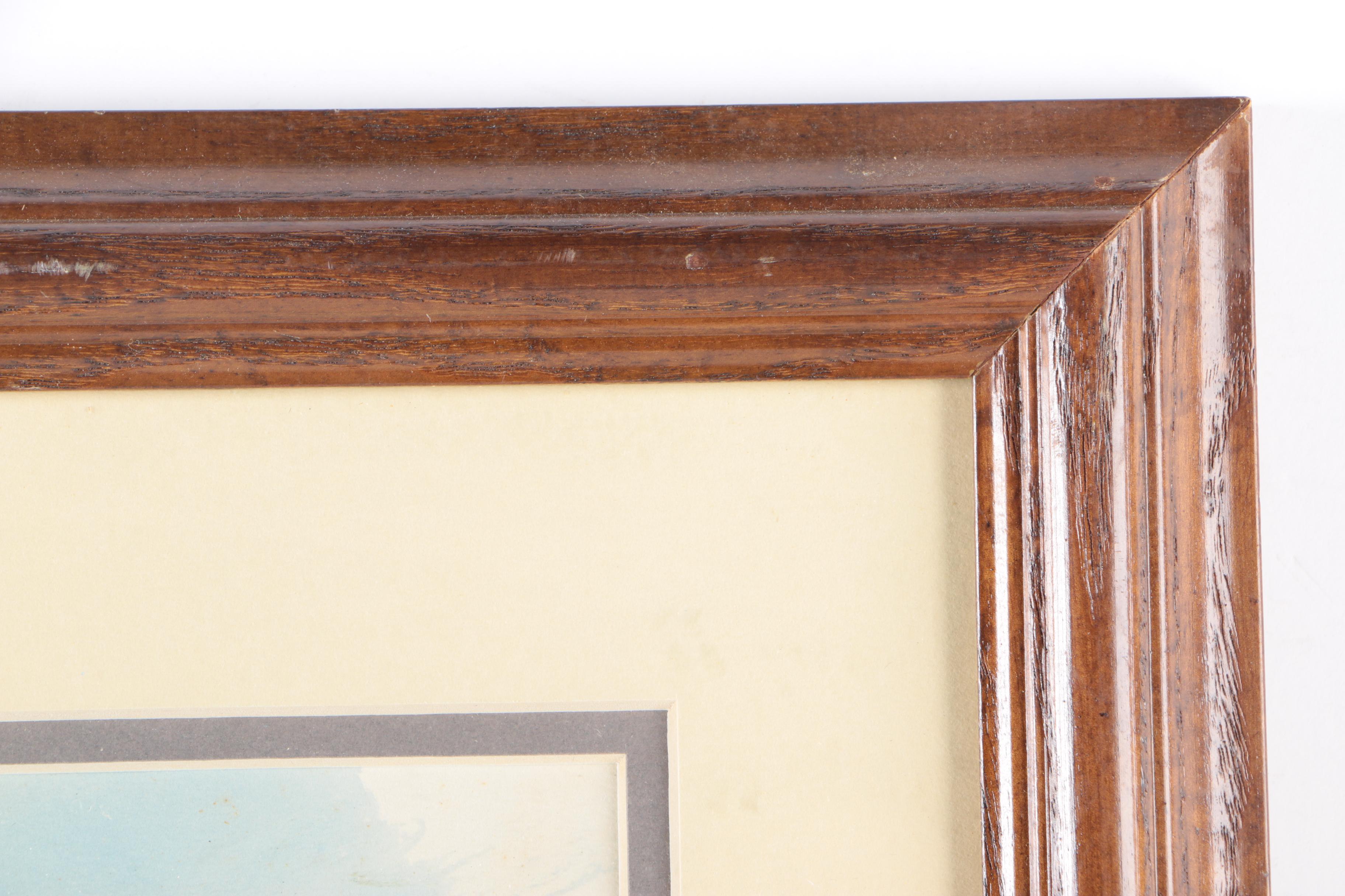 Signed Watercolor Sketch of Chicago Marina Towers