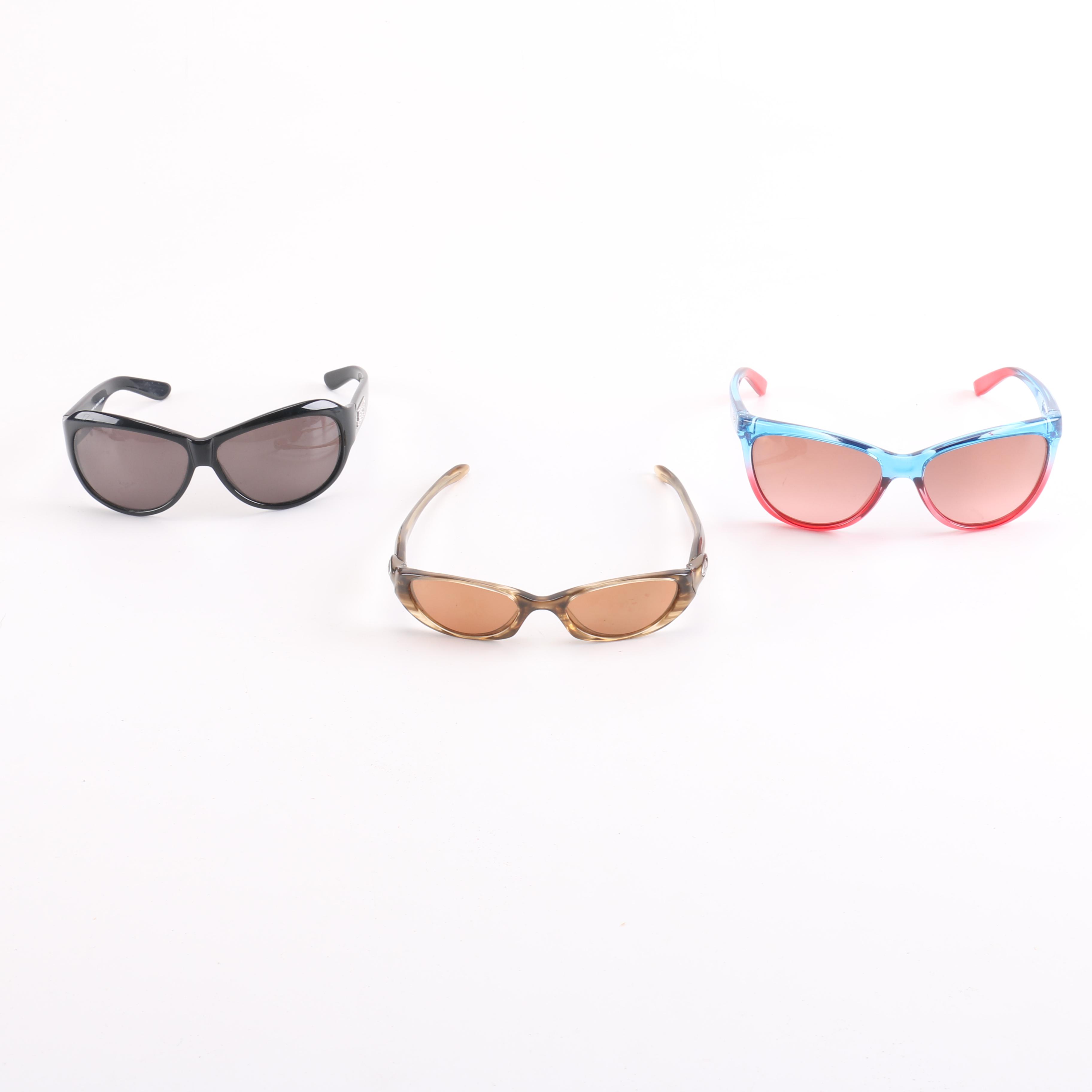 Selection of Sunglasses Including Oakley and Juicy Couture