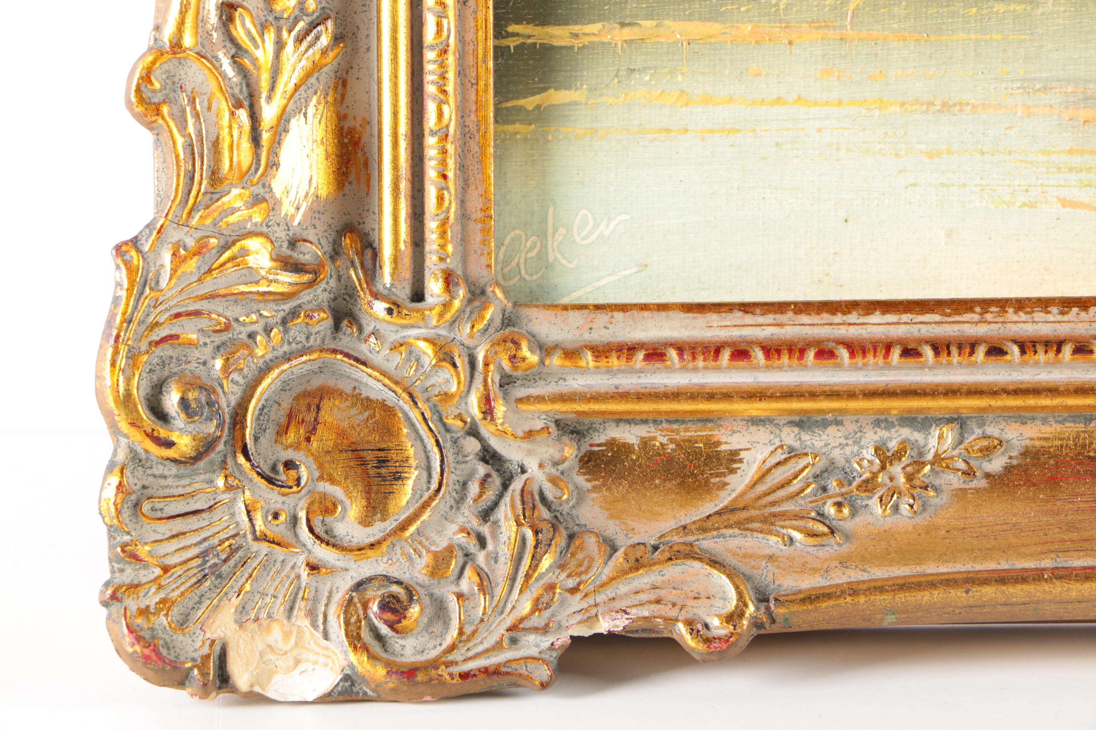 Signed Oil on Canvas Landscape Painting