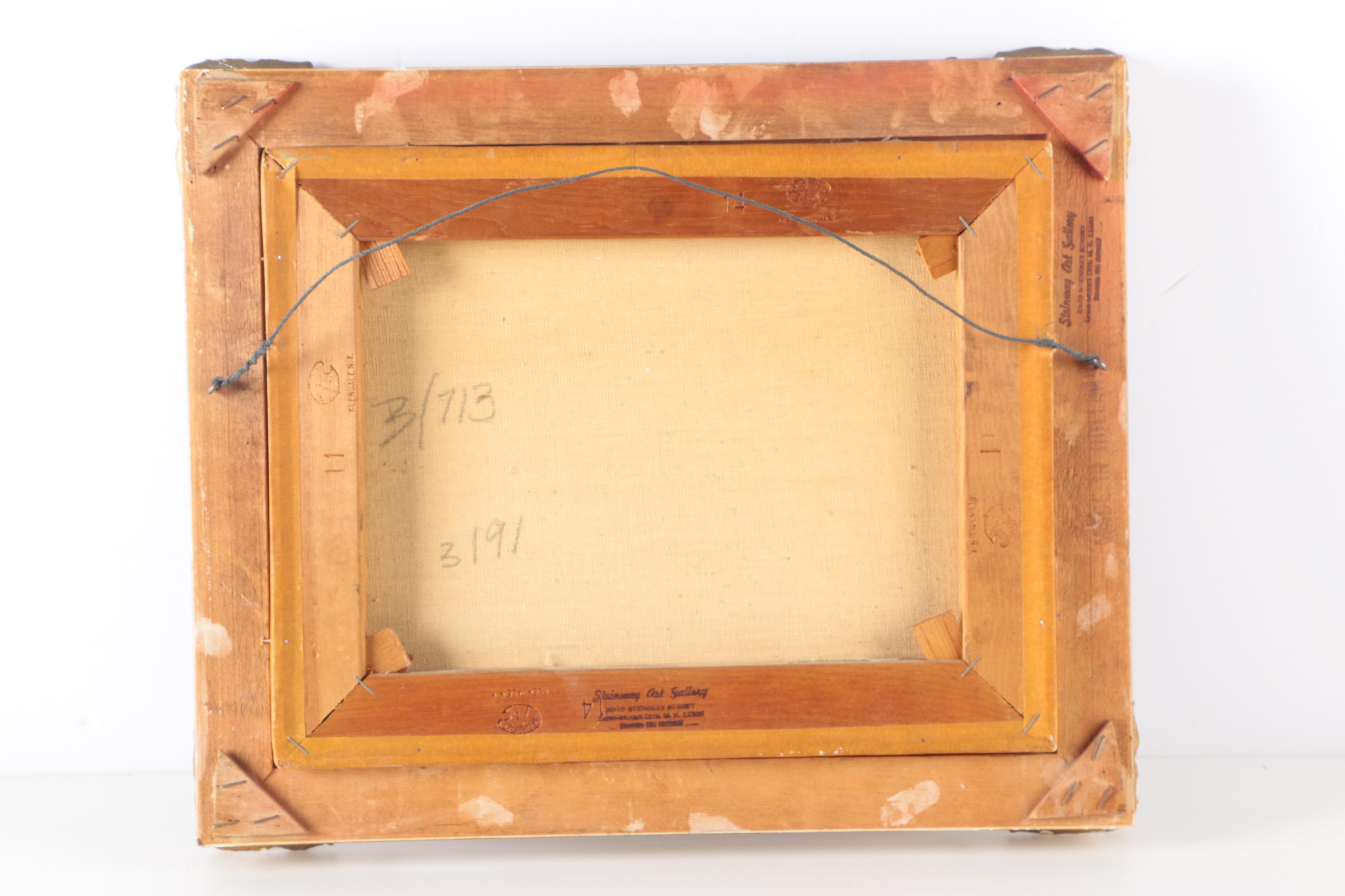 Signed Oil on Canvas Landscape Painting