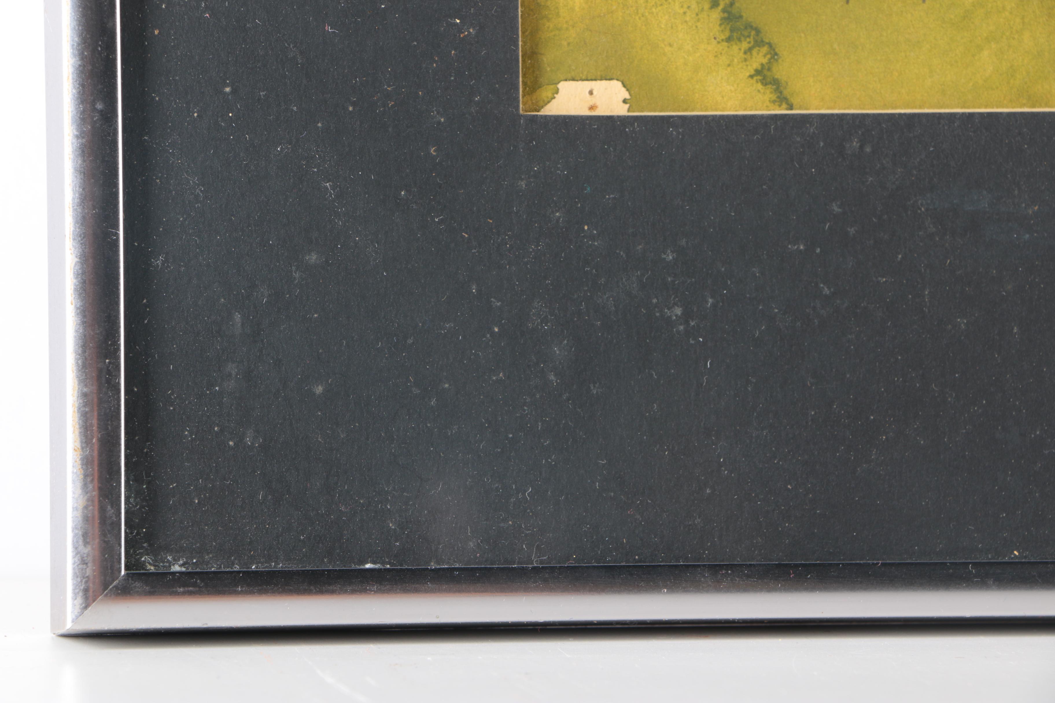 Watercolor and Ink Painting on Paper of Musicians