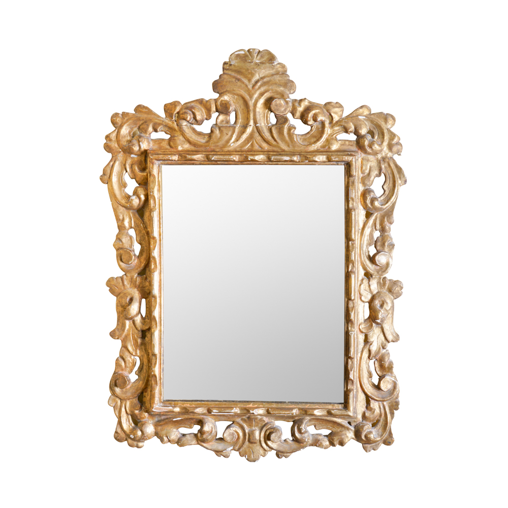 Baroque Style Wood Wall Mirror