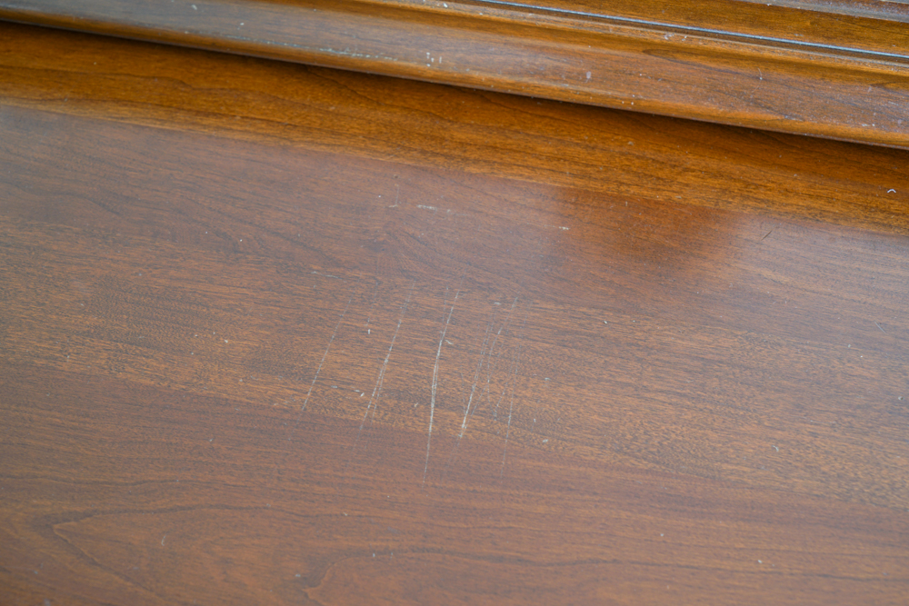 Ethan Allen Early American Solid Cherry Dresser and Mirror