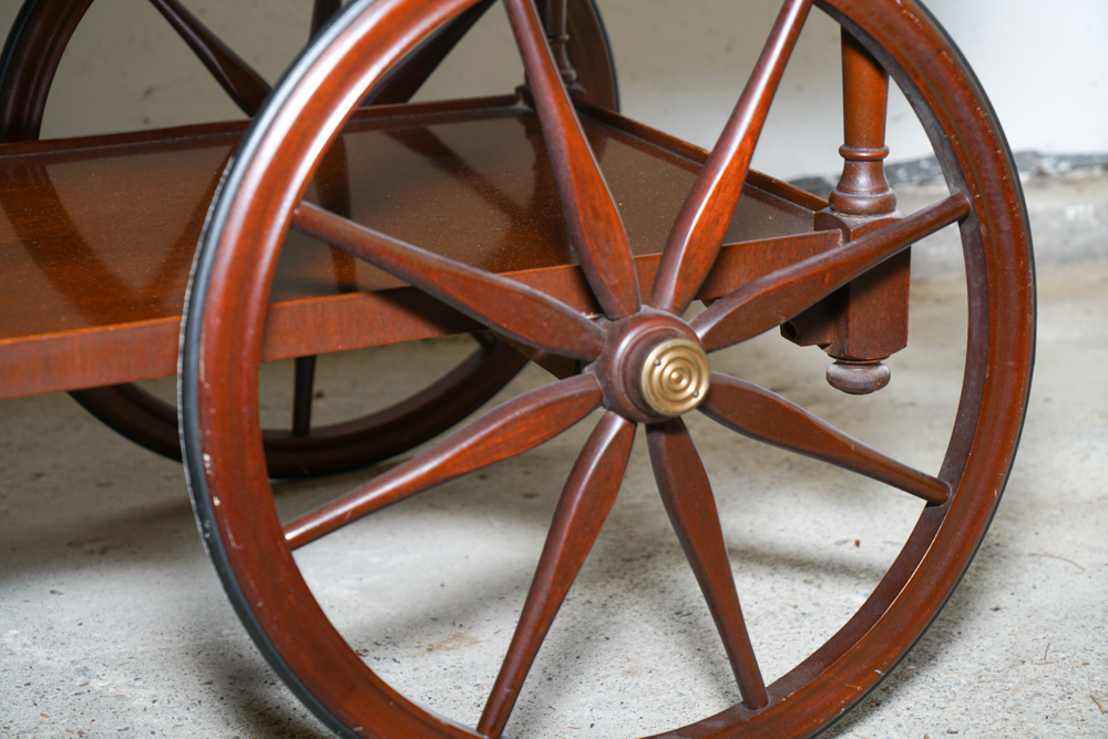 Vintage Imperial Mahogany Tea Cart