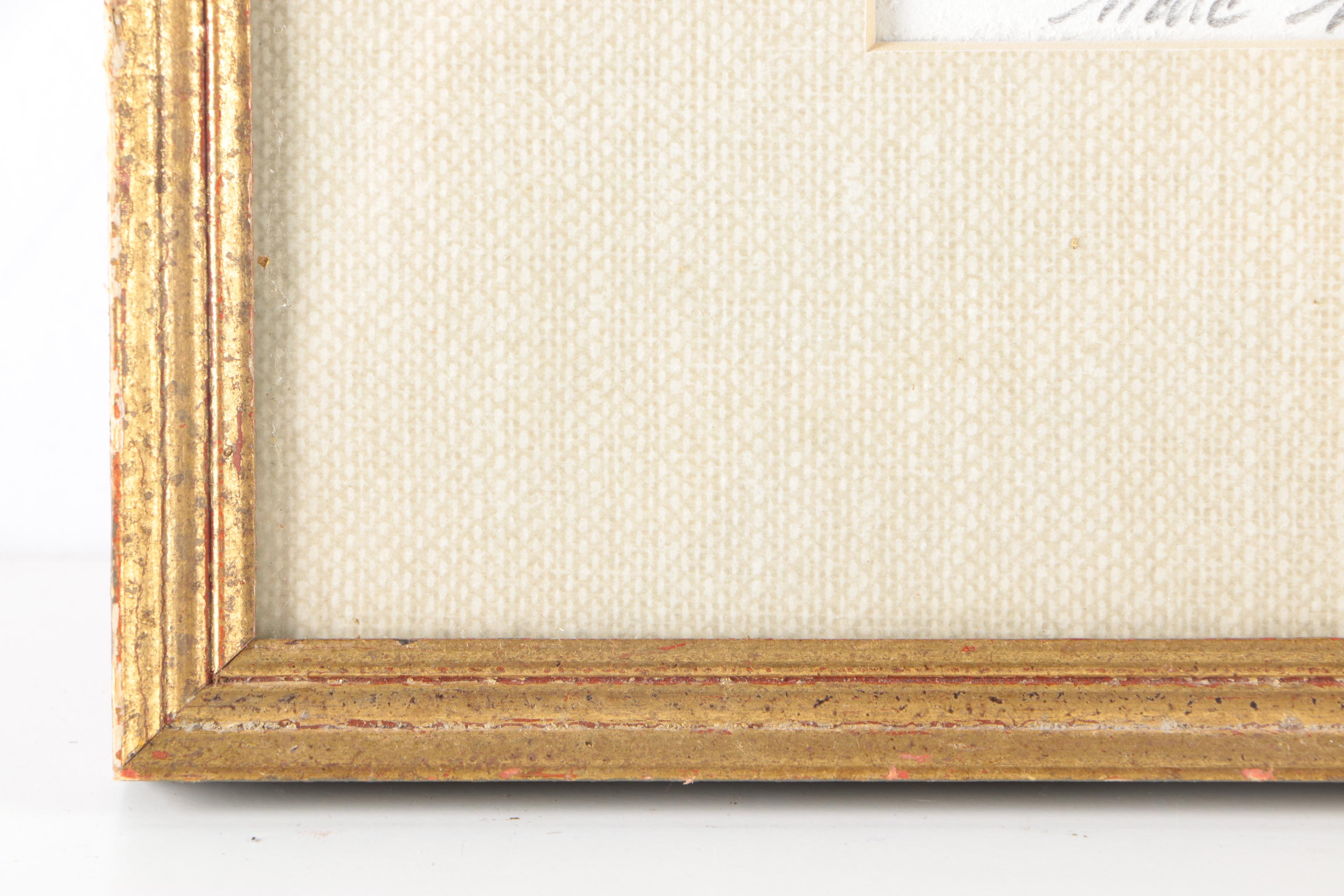 Marc Moon Watercolor Painting on Paper of Winter Landscape