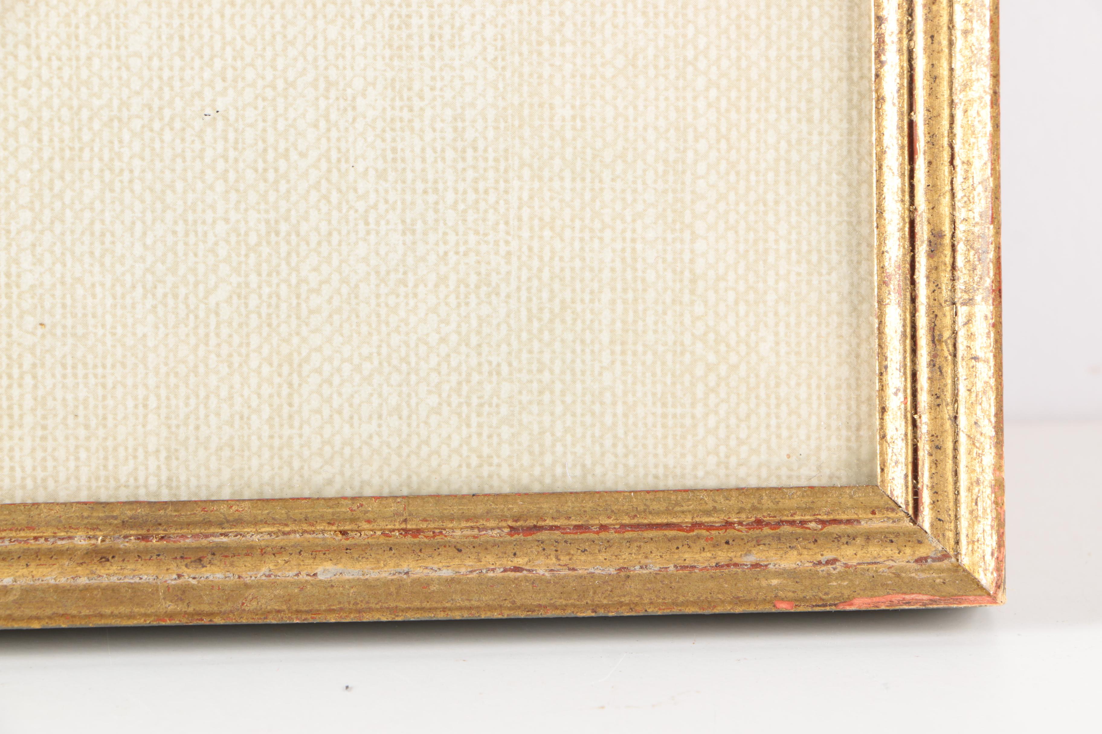 Marc Moon Watercolor Painting on Paper of Winter Landscape