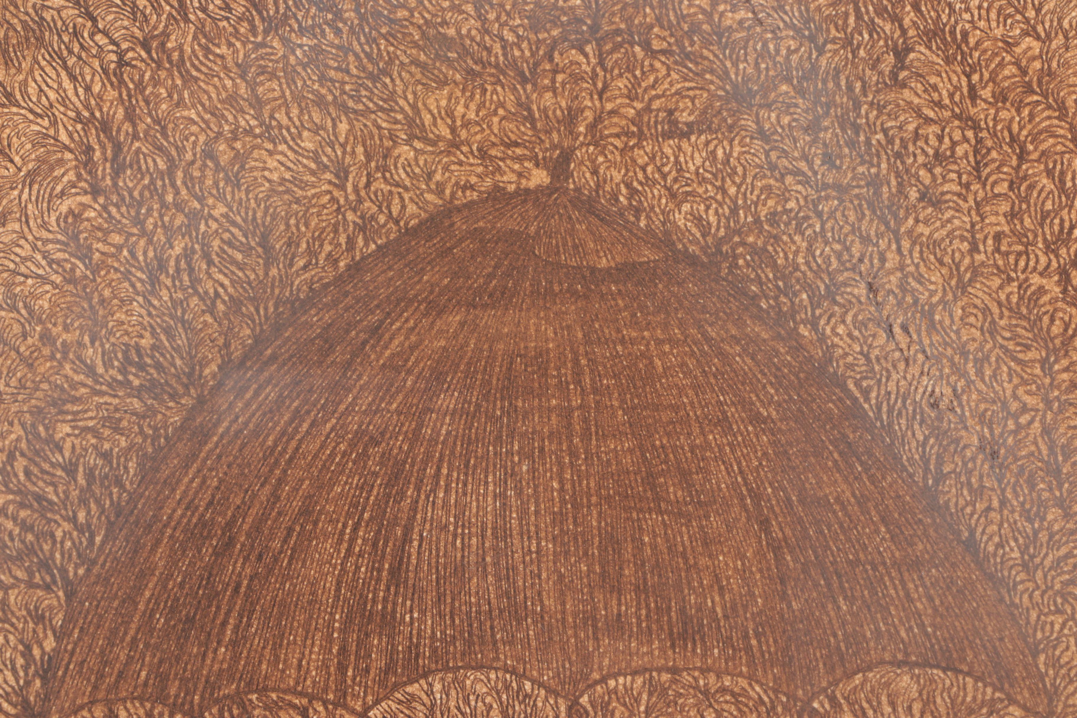 Joy Jerviss Limited Edition Hand Colored Etching "Flower Cart"