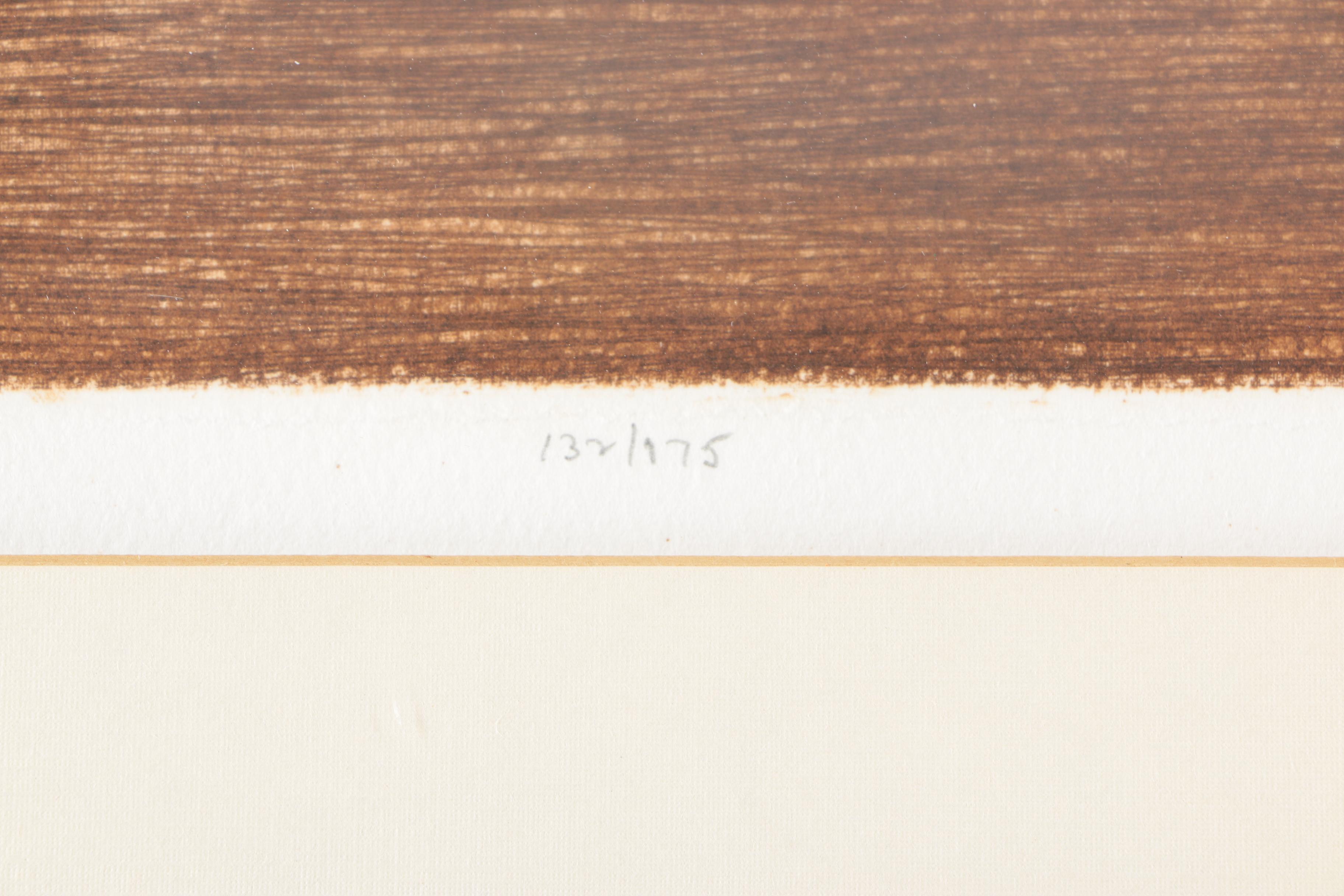 Joy Jerviss Limited Edition Hand Colored Etching "Flower Cart"