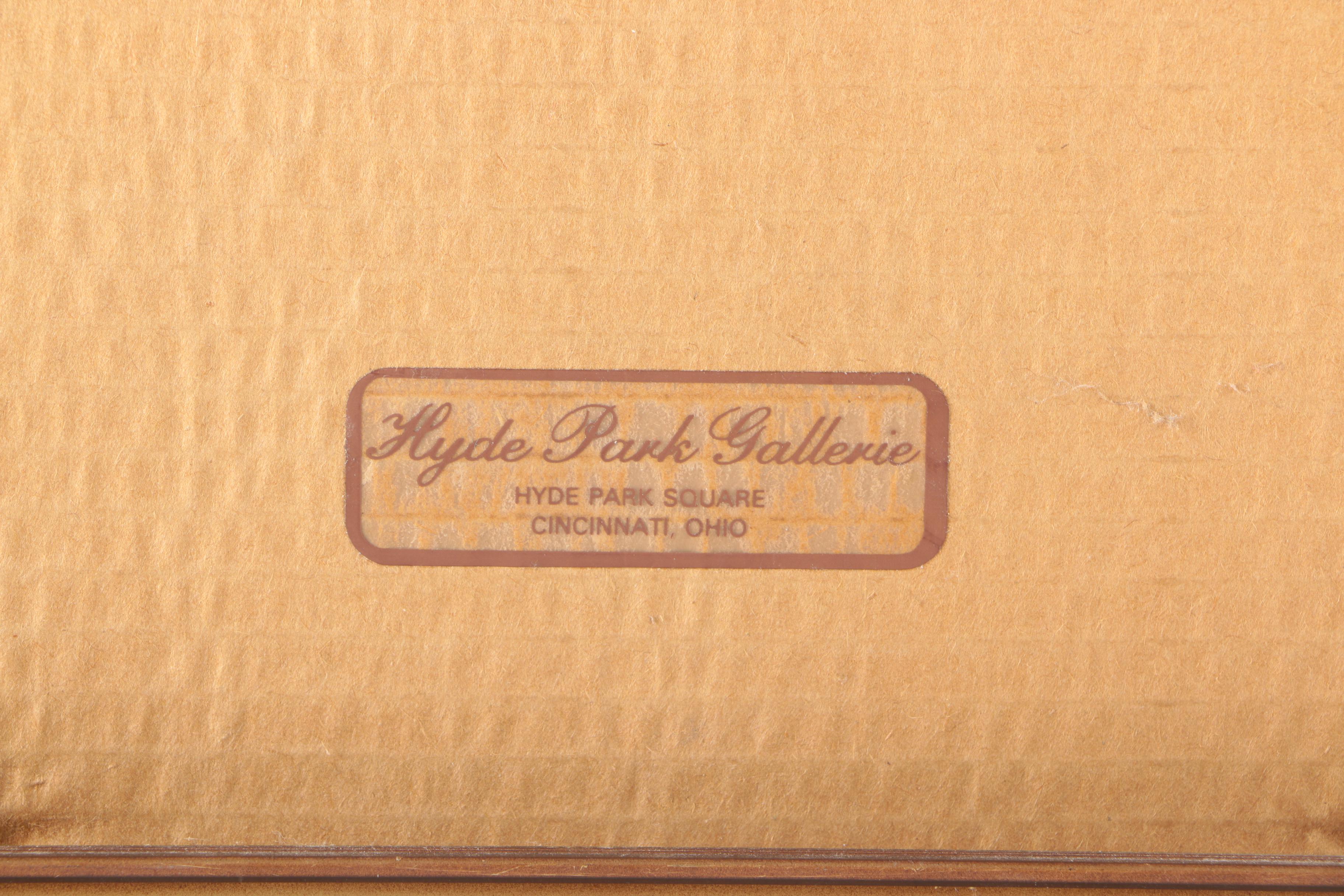 Joy Jerviss Limited Edition Hand Colored Etching "Flower Cart"