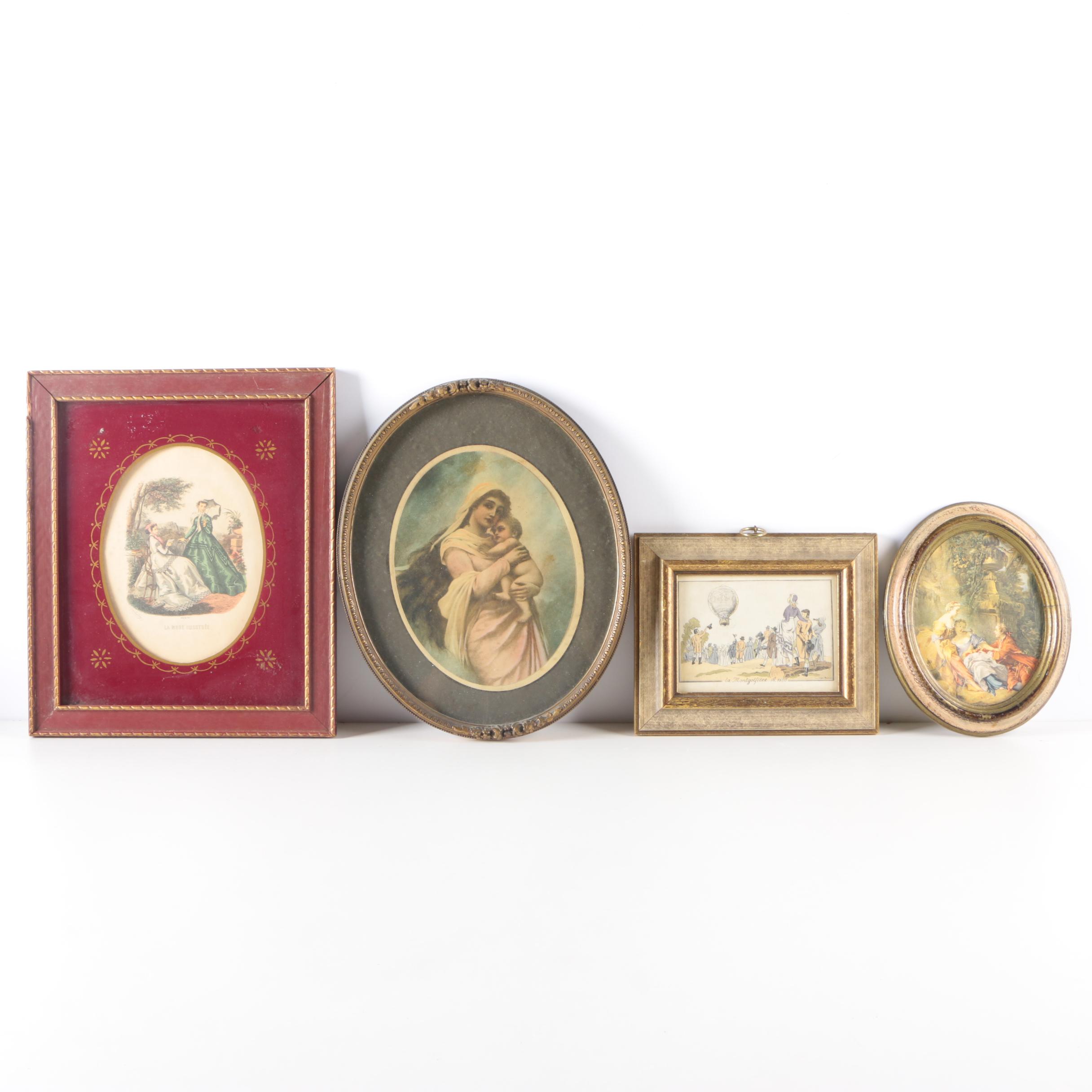 Framed Prints on Paper of Figures