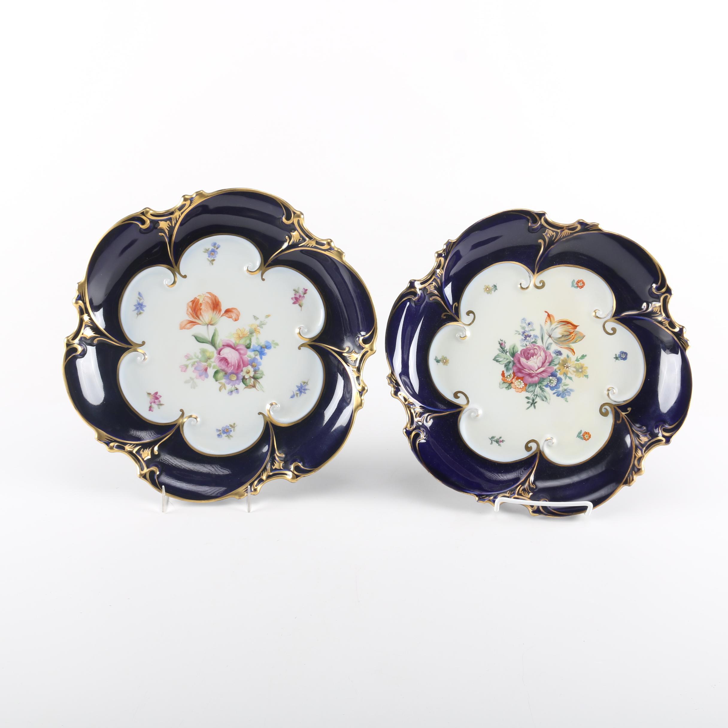 Graf Von Henneberg Jlmenau Porcelain Platters