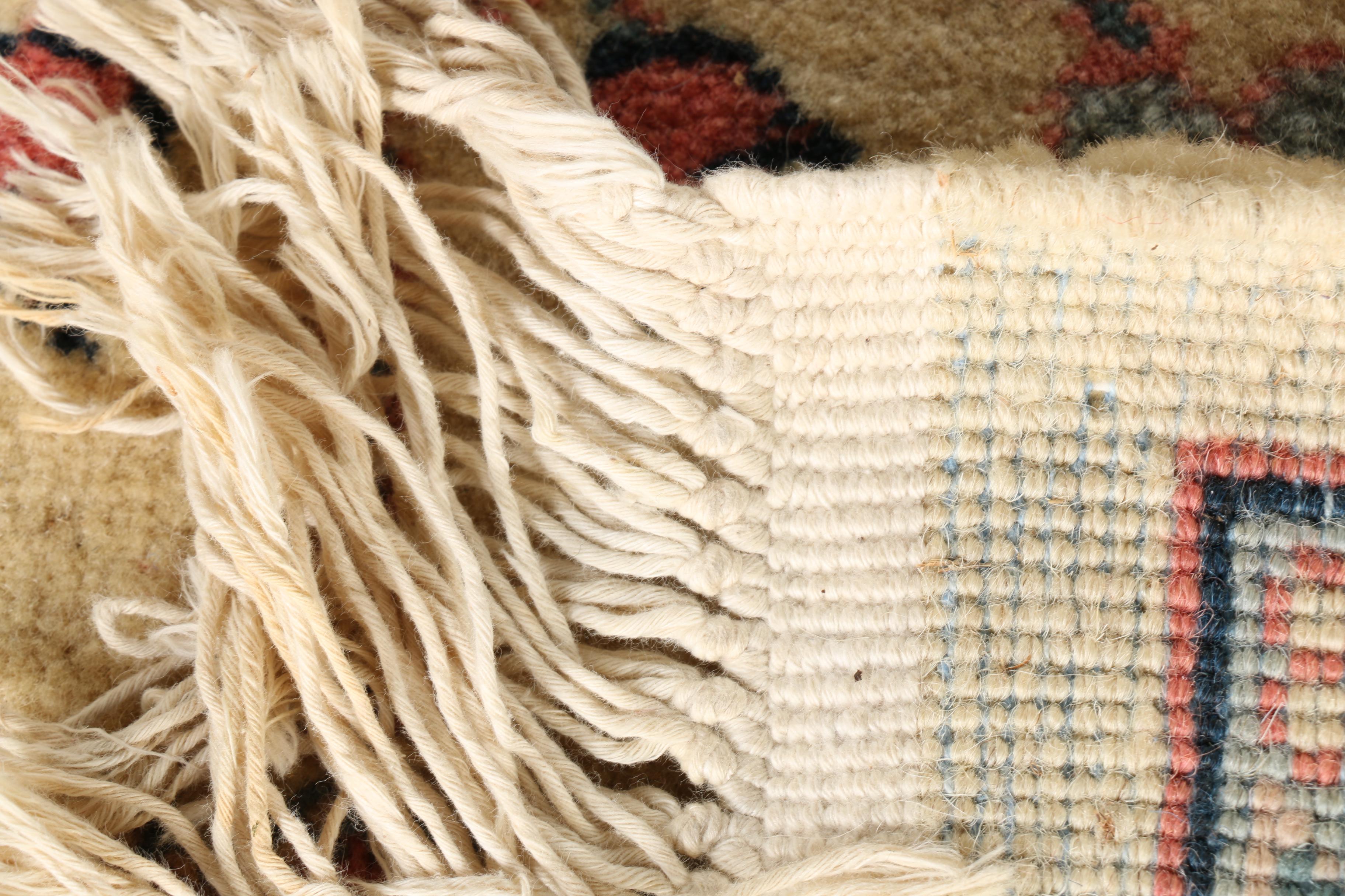 Hand-Knotted Sino-Oushak Area Rug