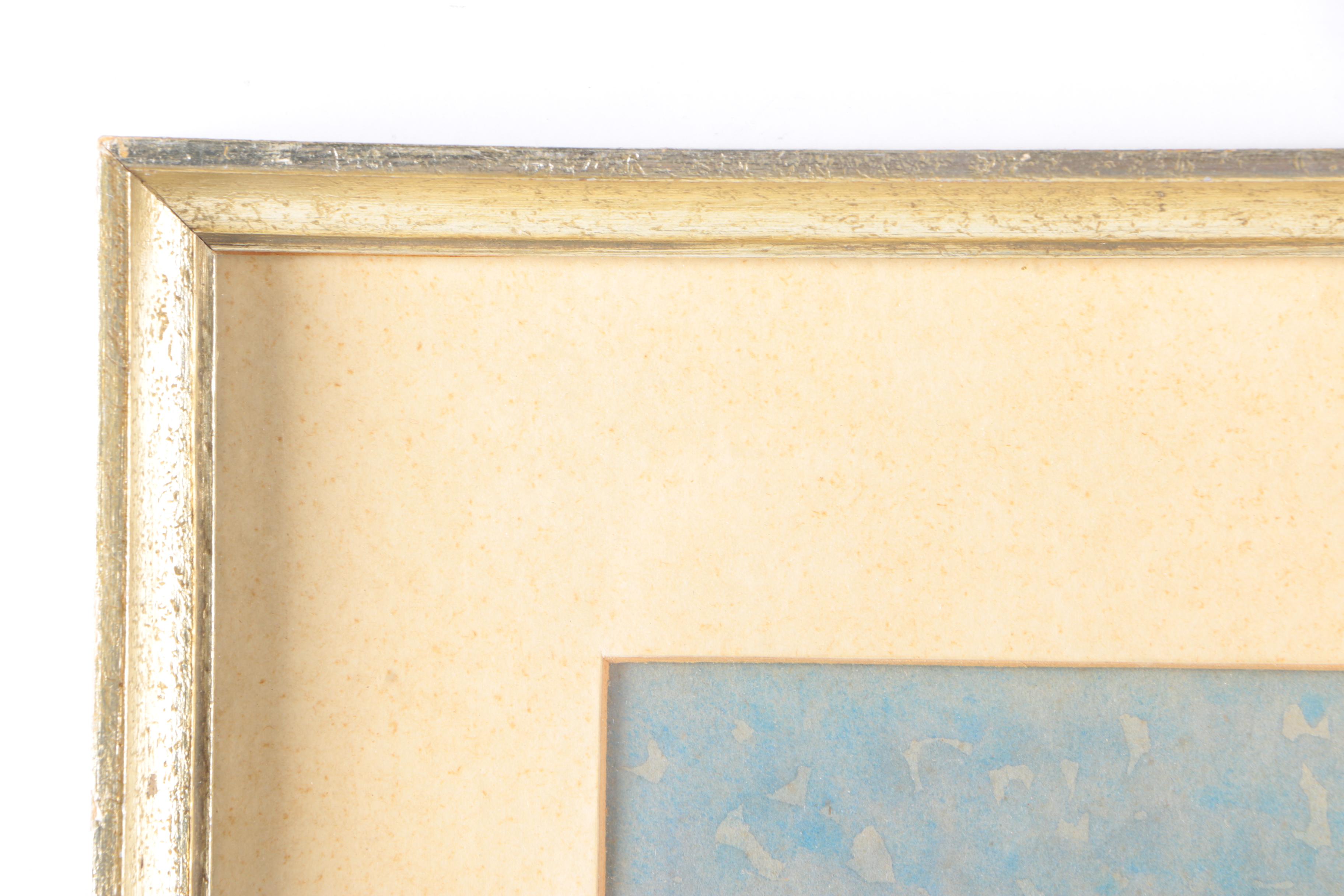 Fritz Dockert Watercolor and Gouache on Paper of Architecture