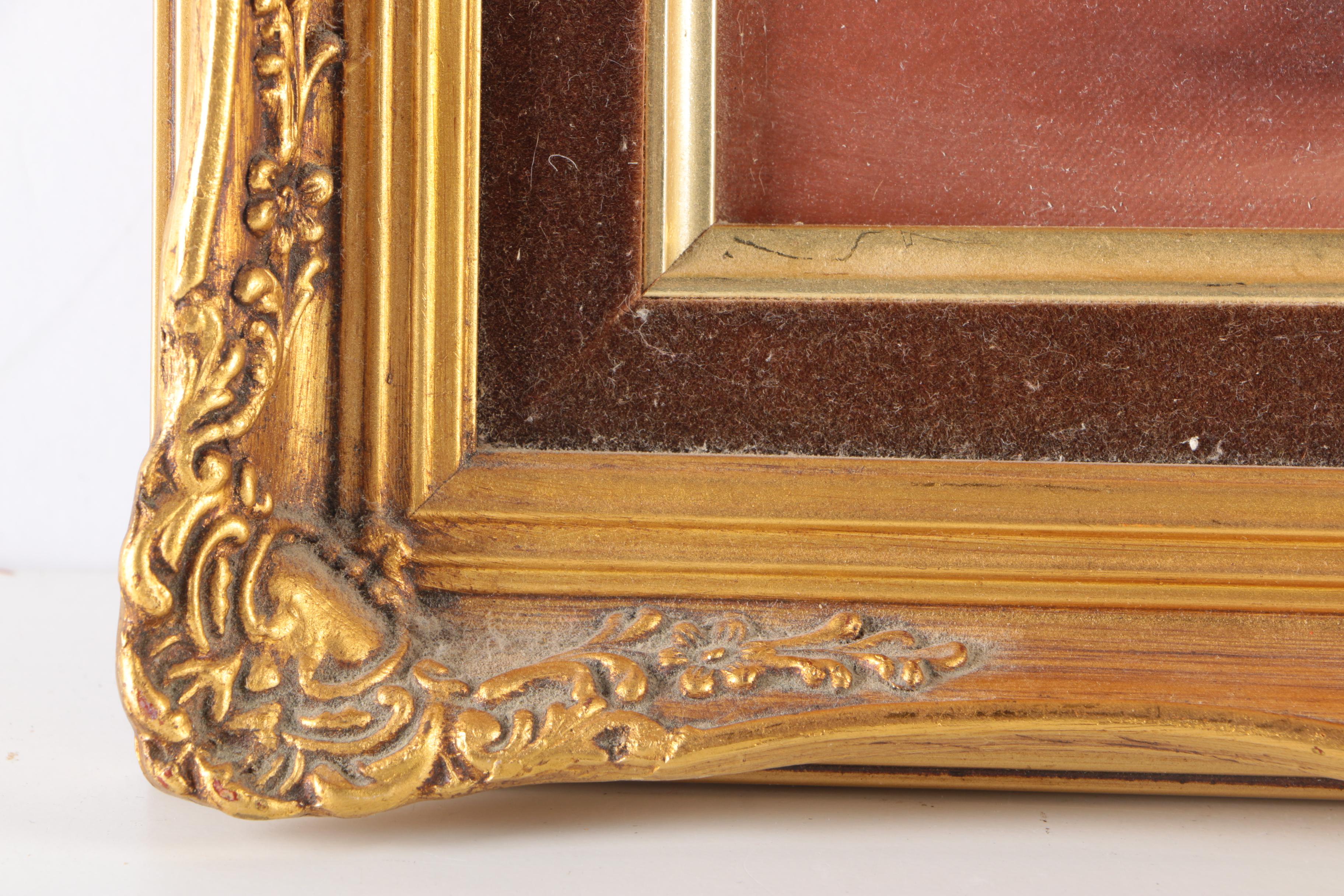 Framed Original Floral Oil Paintings on Canvas