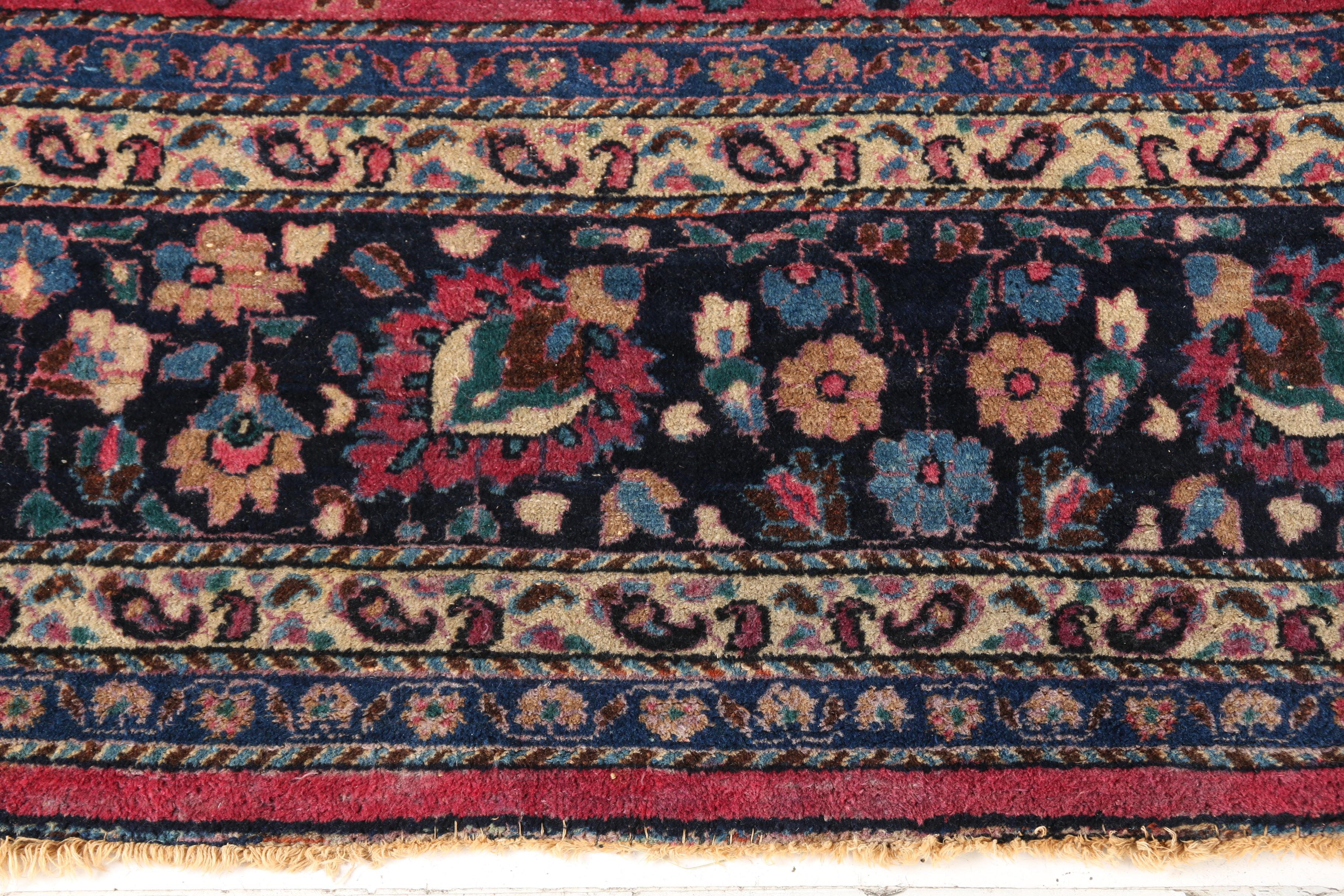 Semi-Antique Hand-Knotted Persian Arak Area Rug