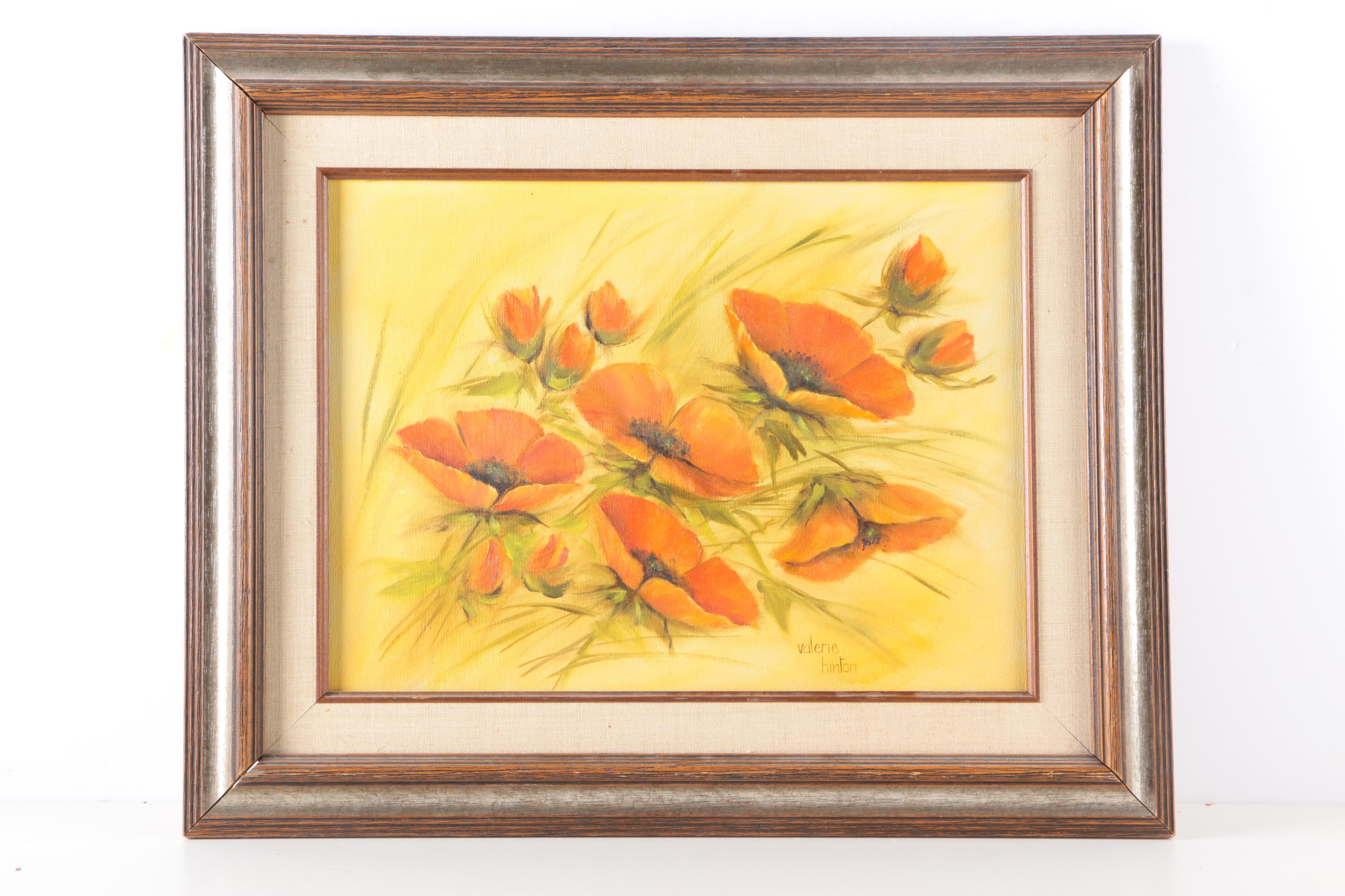Signed Oil Paintings of Flowers