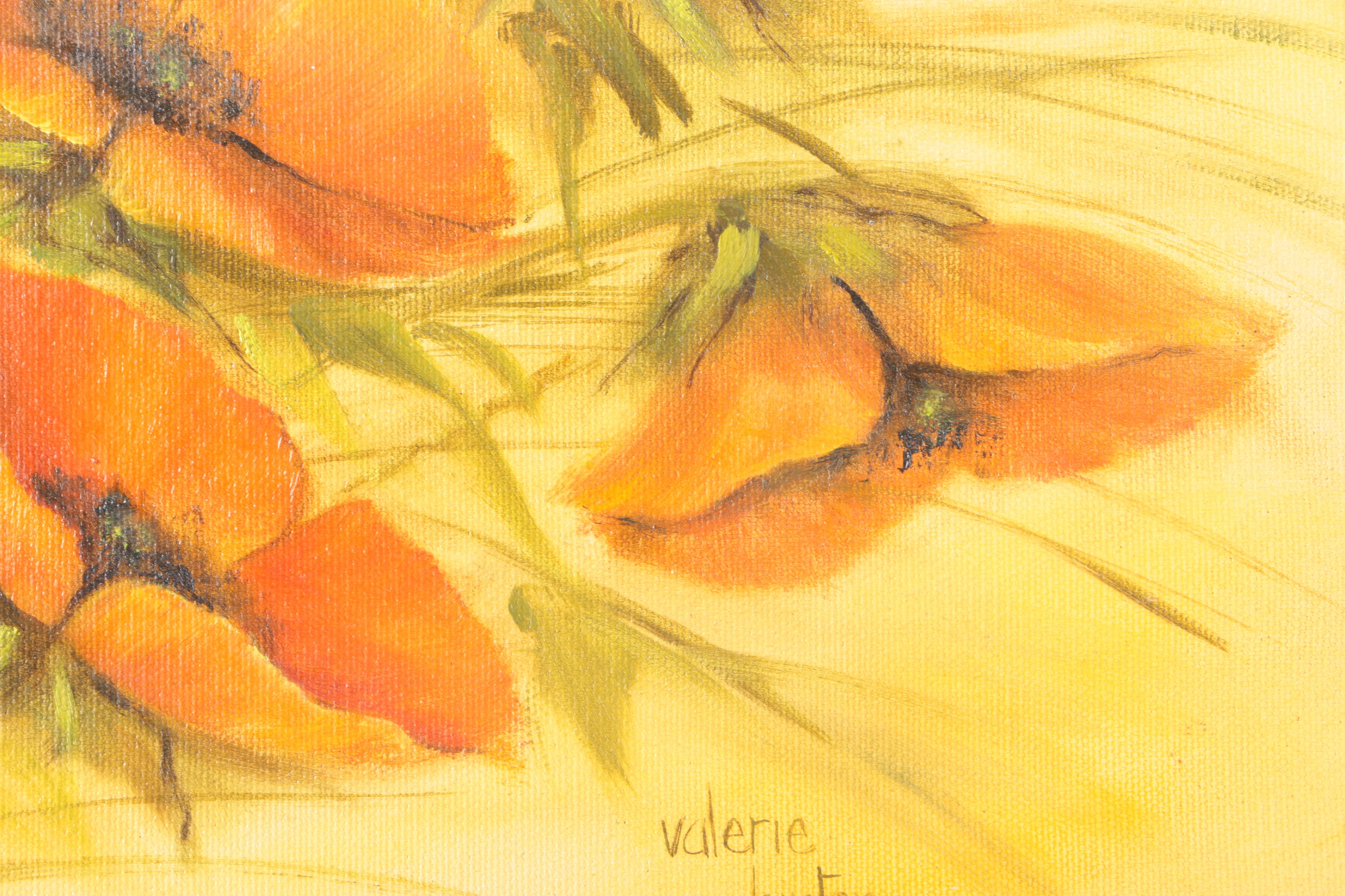 Signed Oil Paintings of Flowers