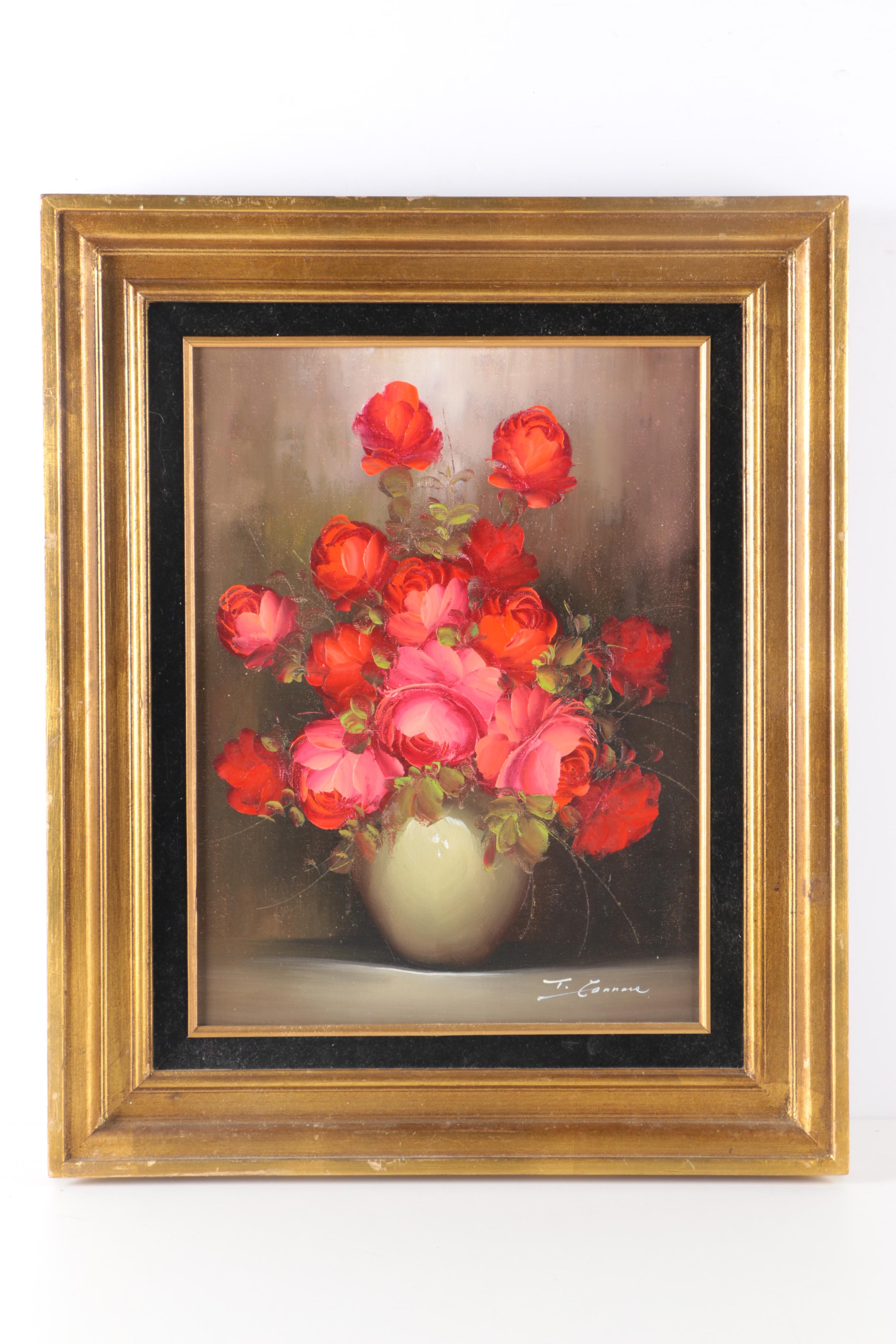 Signed Oil Paintings of Flowers