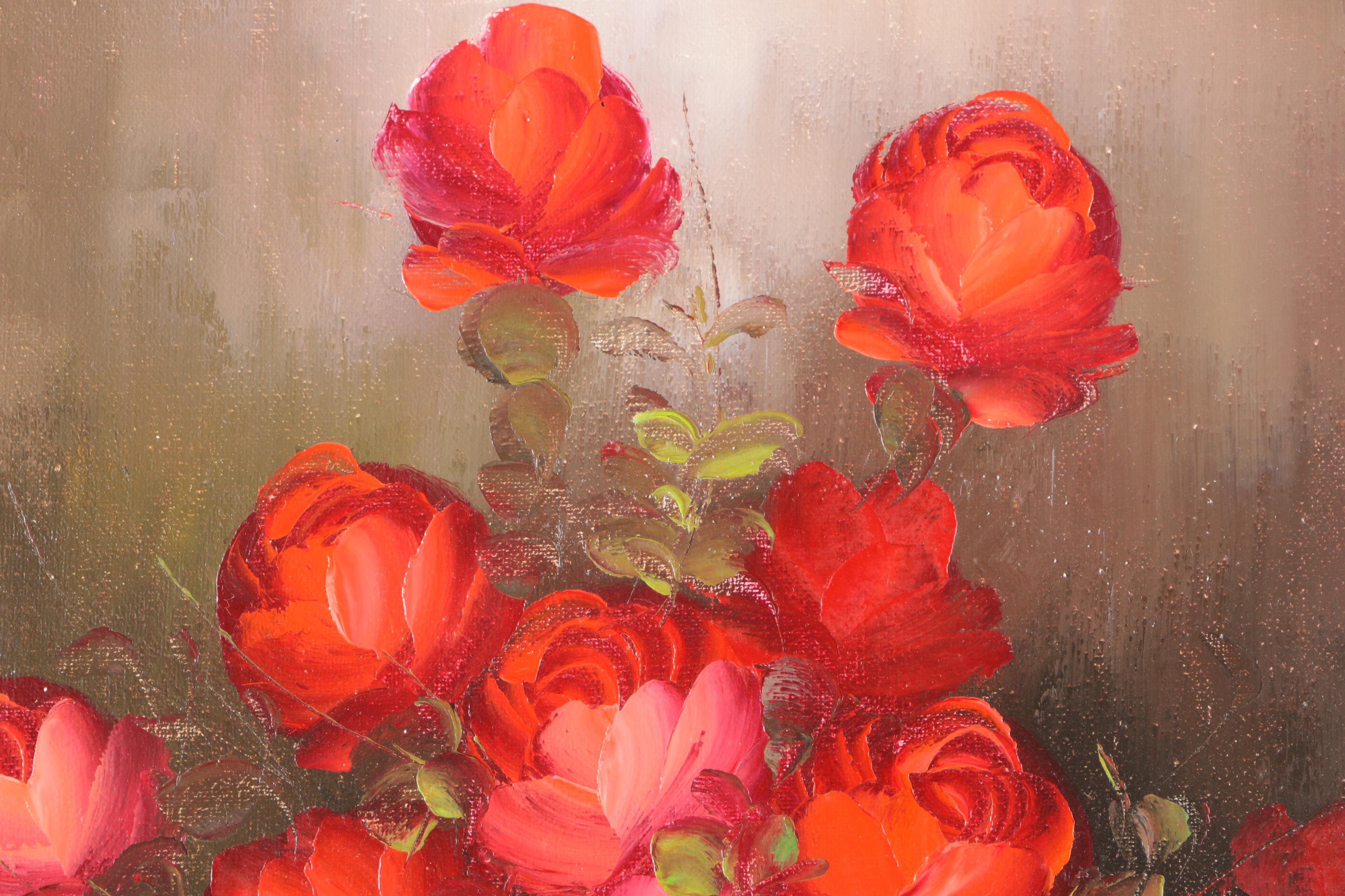 Signed Oil Paintings of Flowers