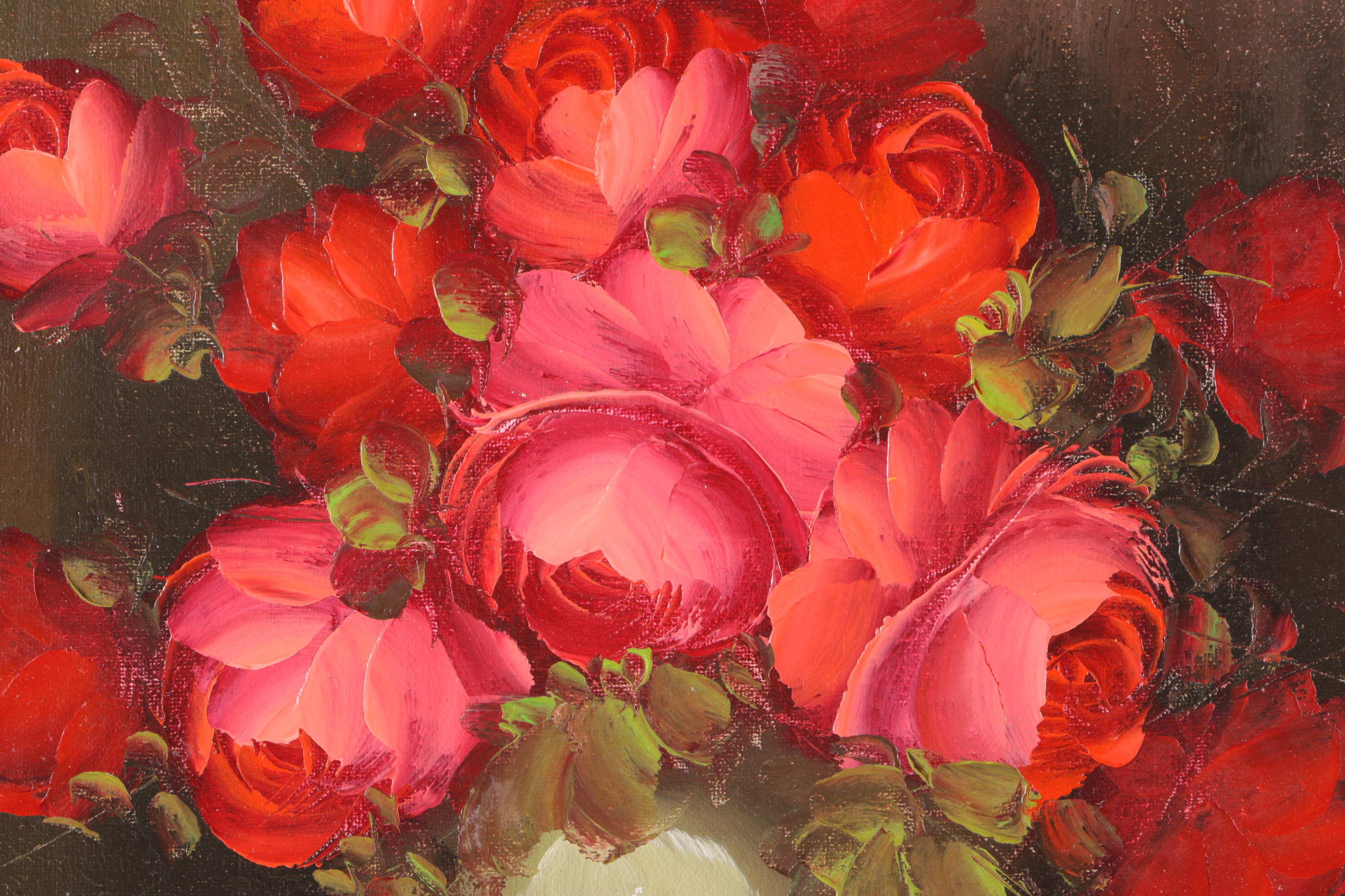Signed Oil Paintings of Flowers