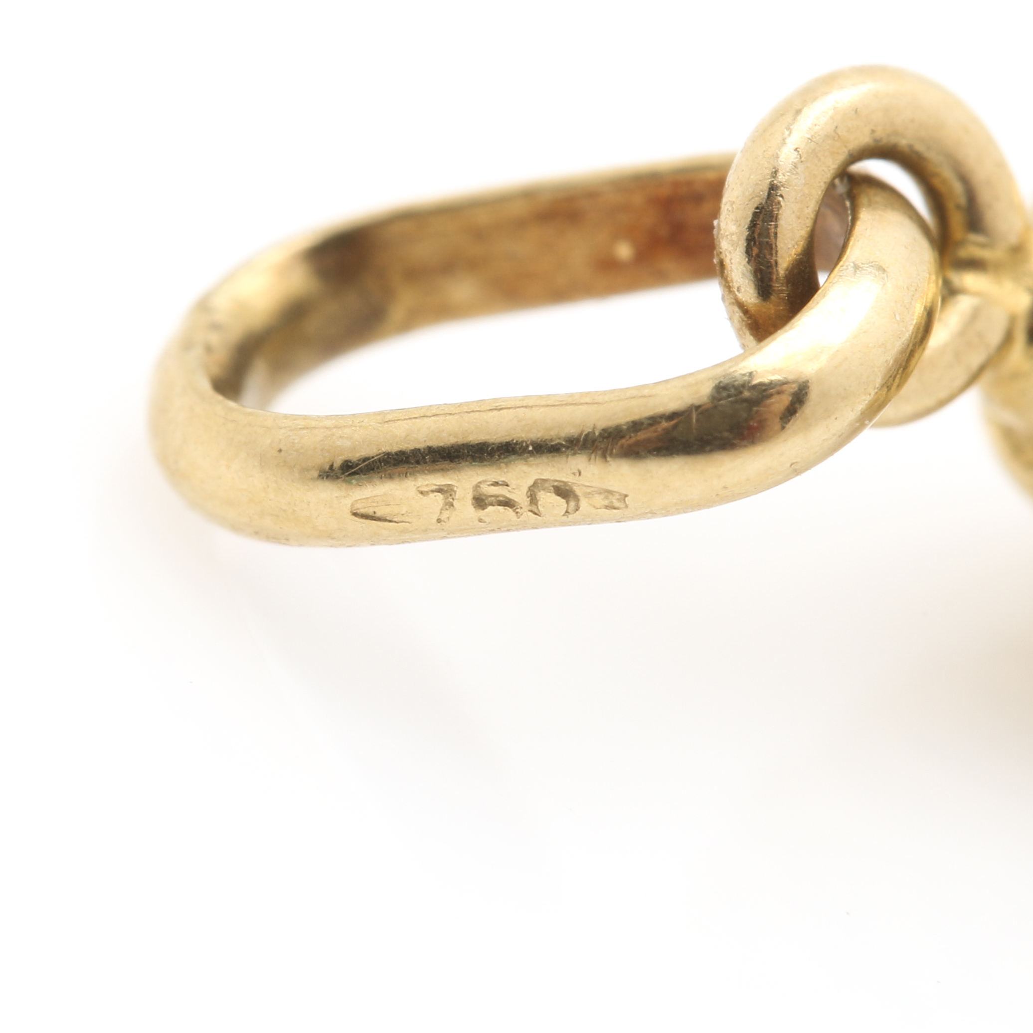 18K Yellow Gold Cultured Pearl Clown Pendant