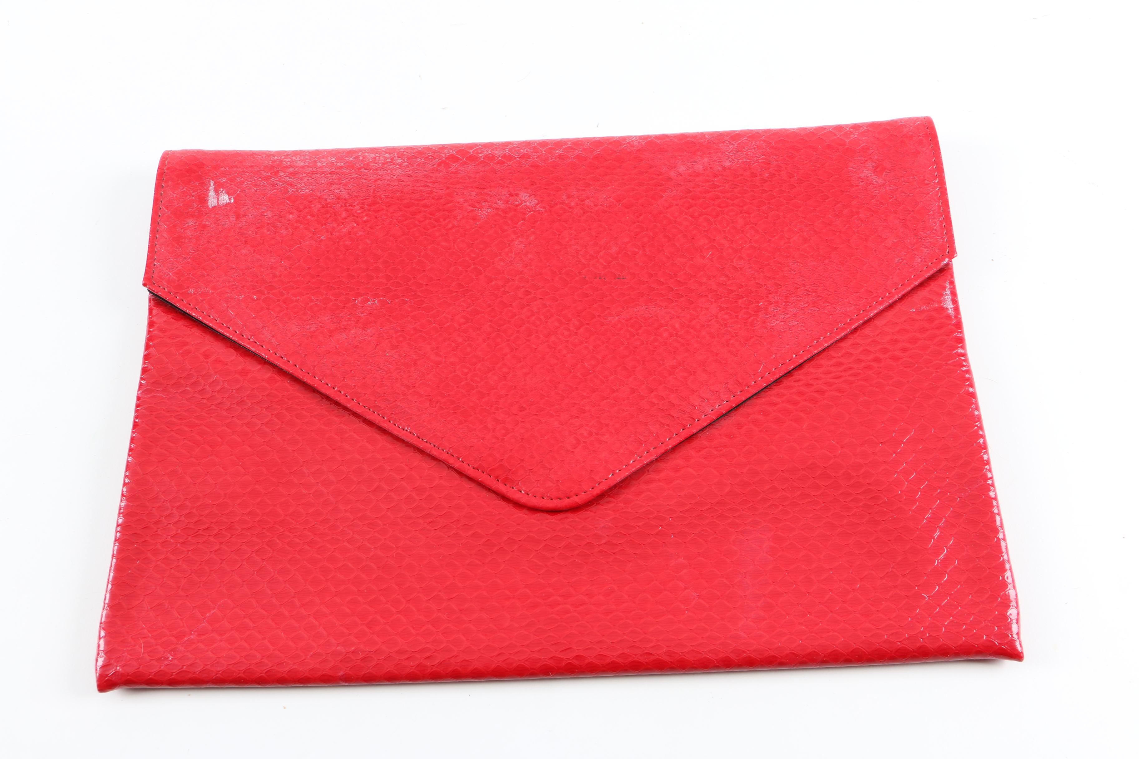 Collection of Leather and Snakeskin Clutches