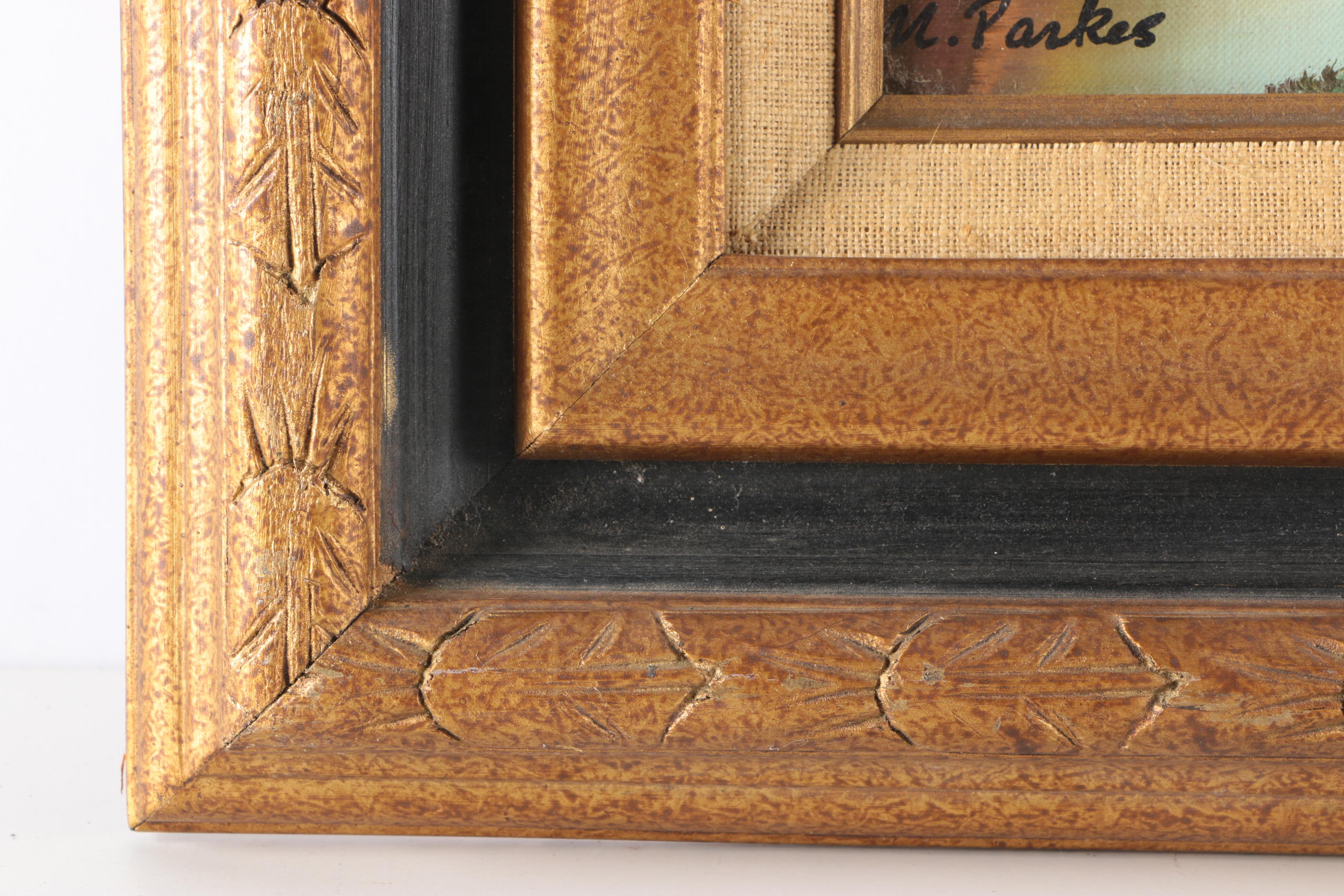 M. Parkes Oil Painting of Landscape