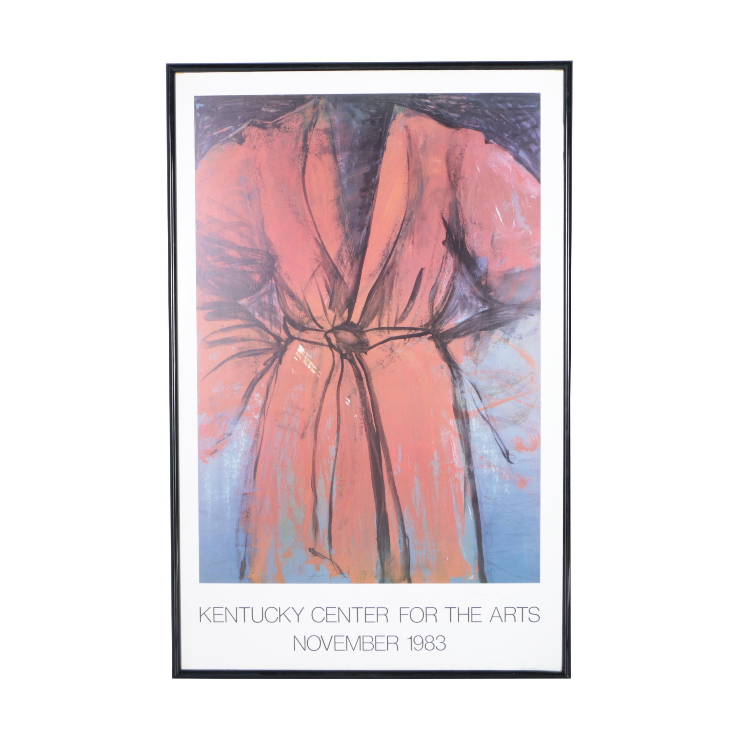 1983 Jim Dine Limited Edition Offset Lithographic Poster for the "Kentucky Center for the Arts"