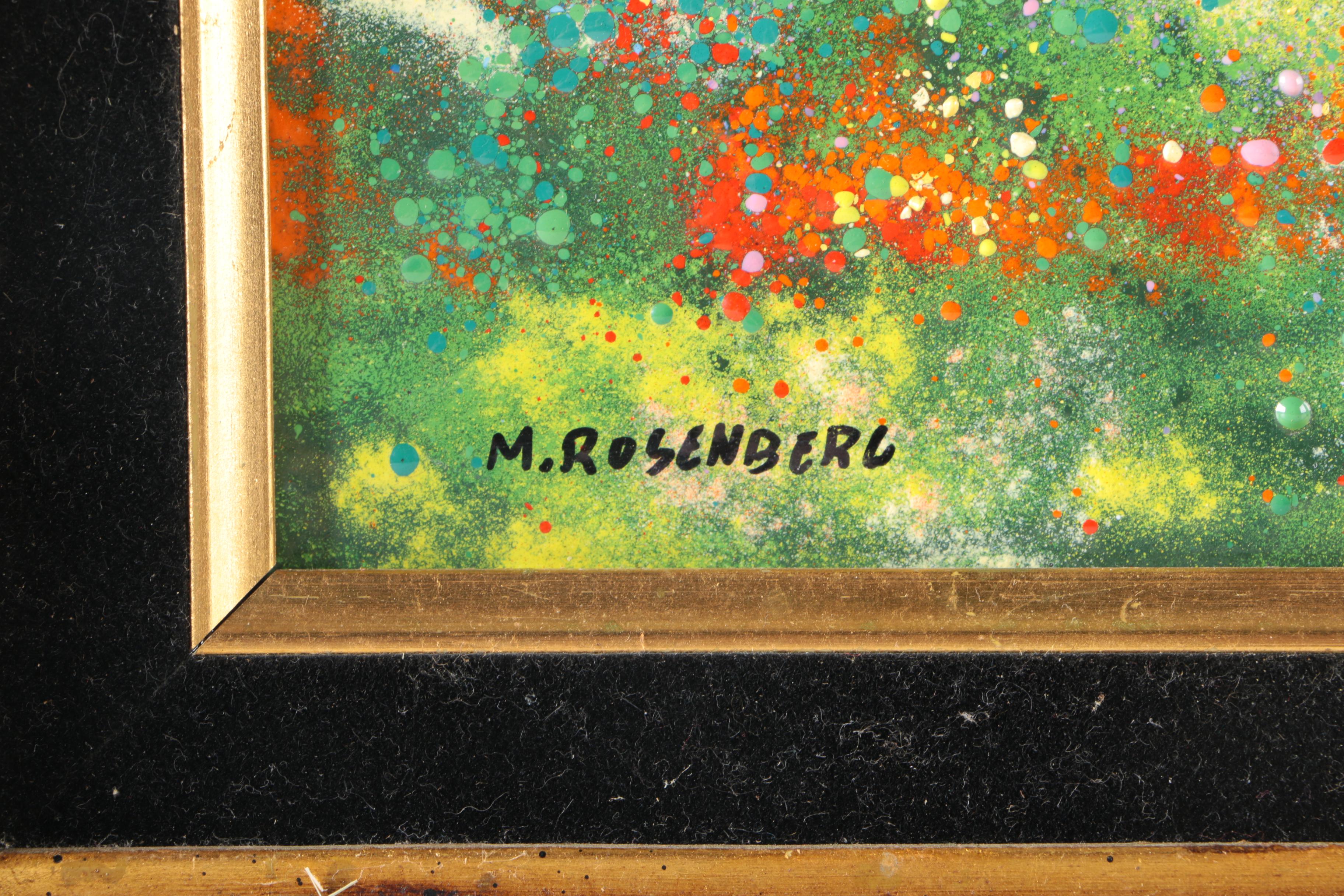 M. Rosenberg Enamel on Copper Landscape Painting