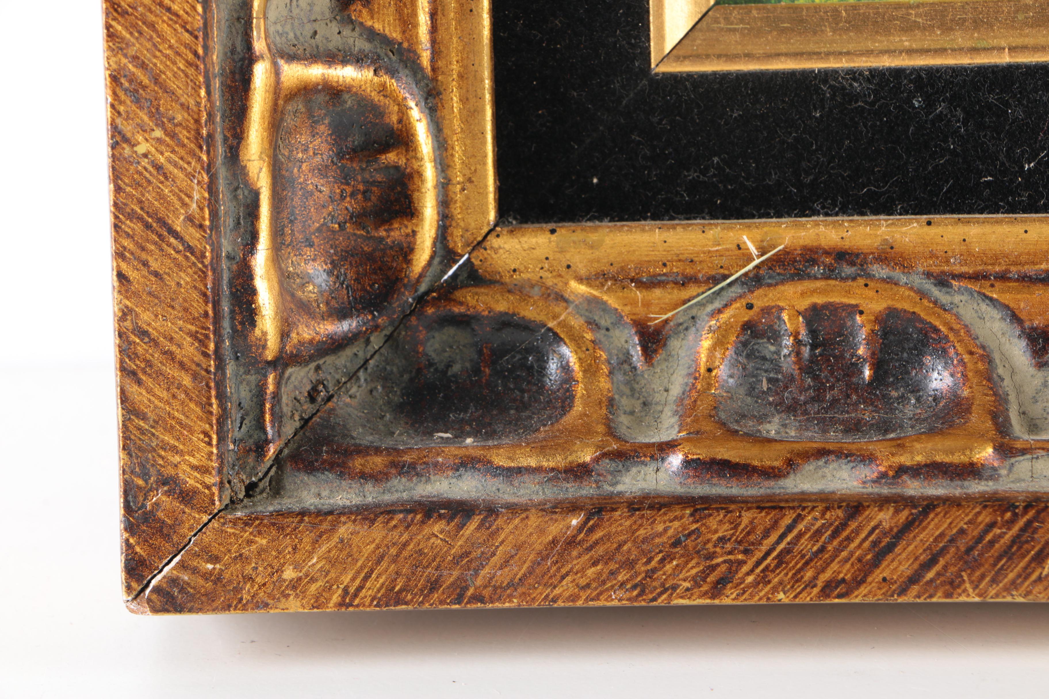 M. Rosenberg Enamel on Copper Landscape Painting