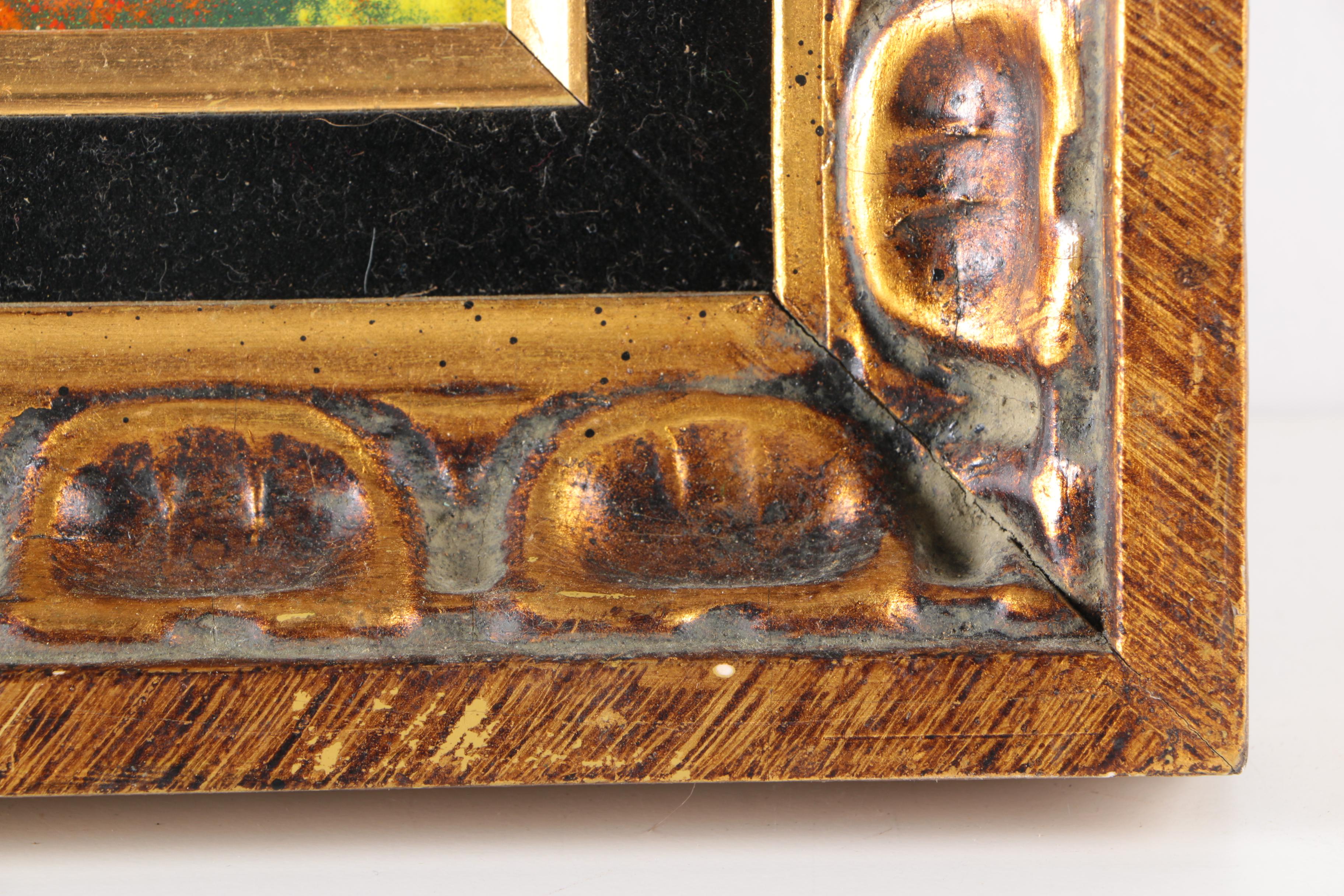 M. Rosenberg Enamel on Copper Landscape Painting