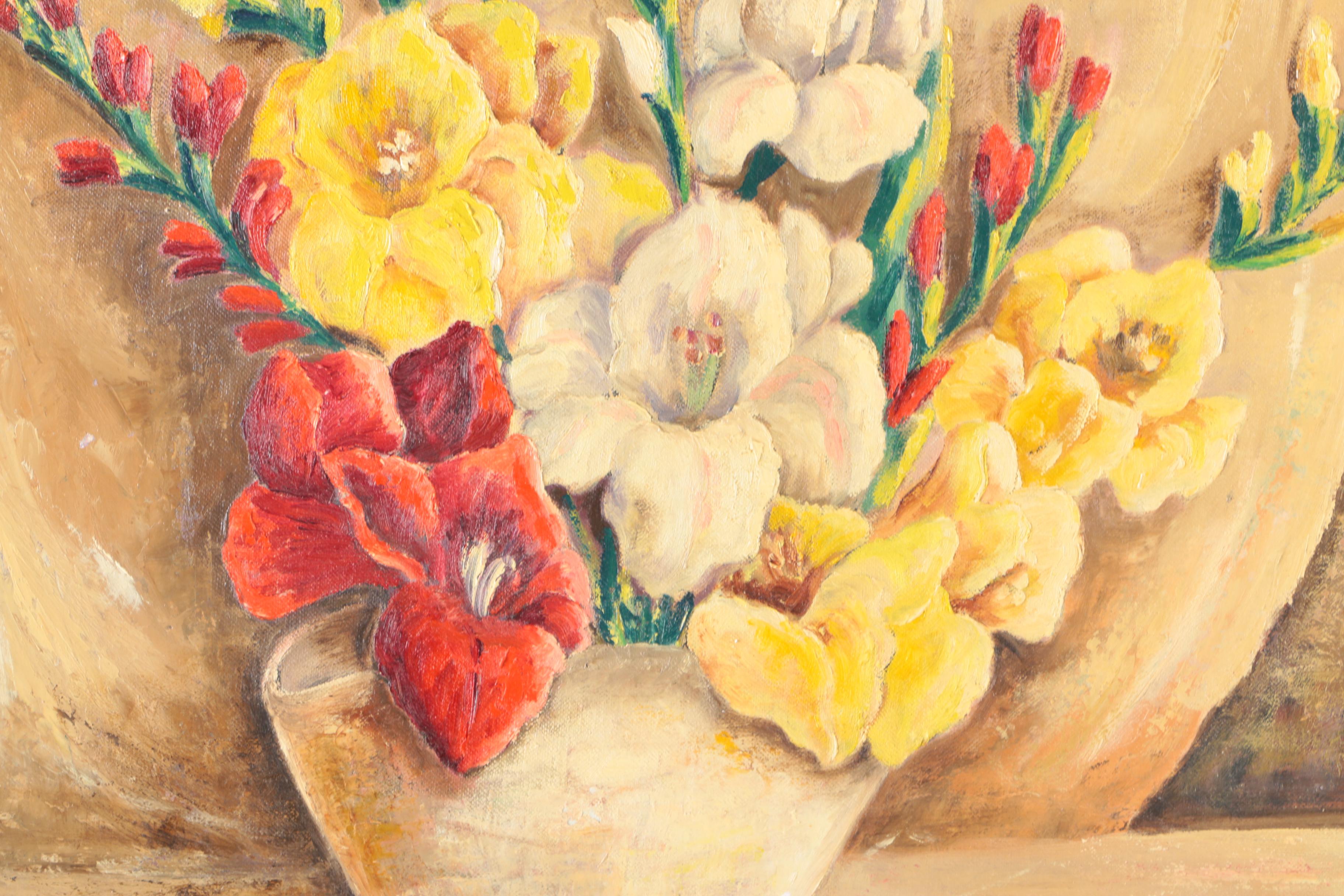 Erzsébet Udvardy Oil on Board Still Life