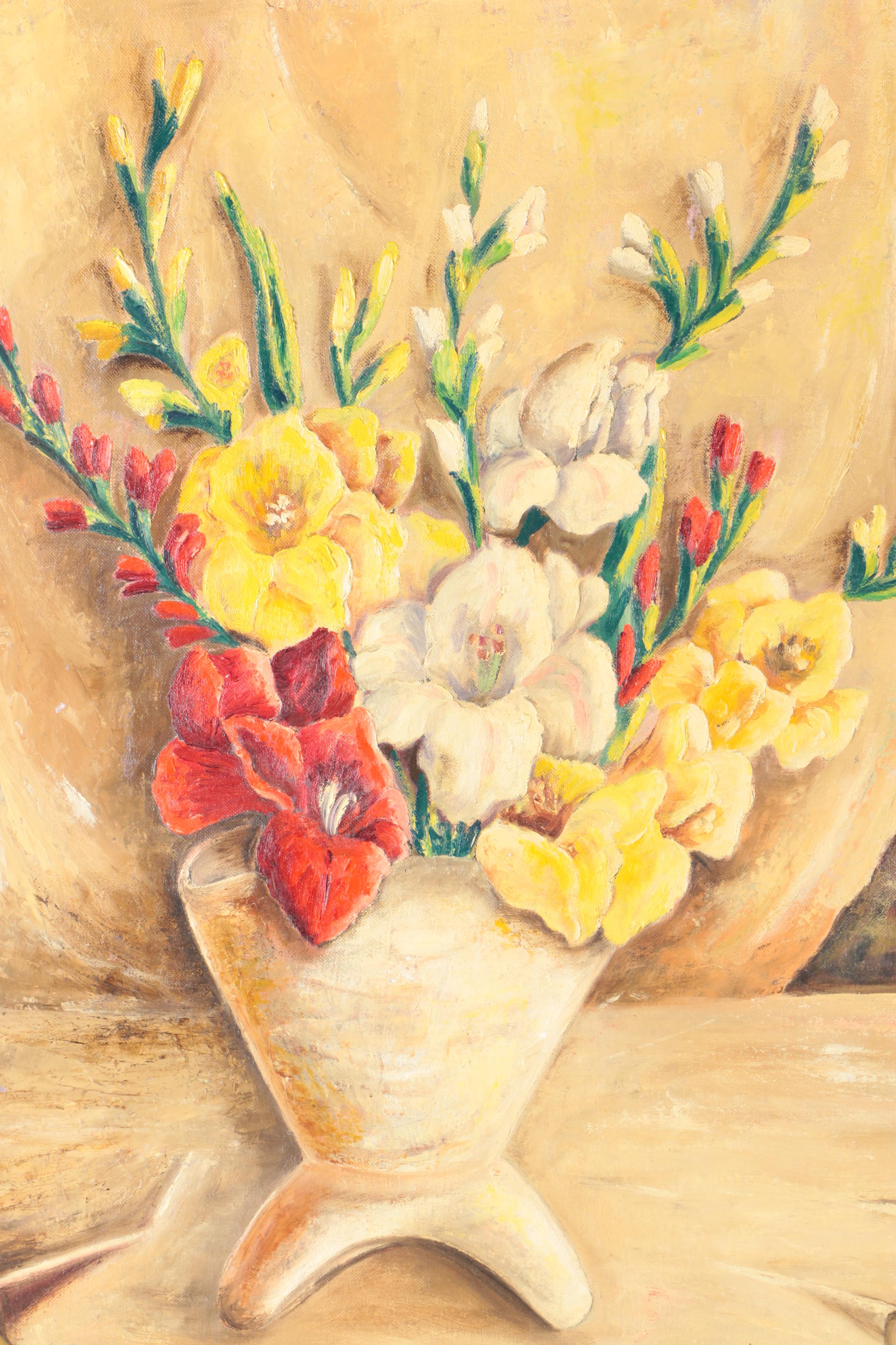 Erzsébet Udvardy Oil on Board Still Life