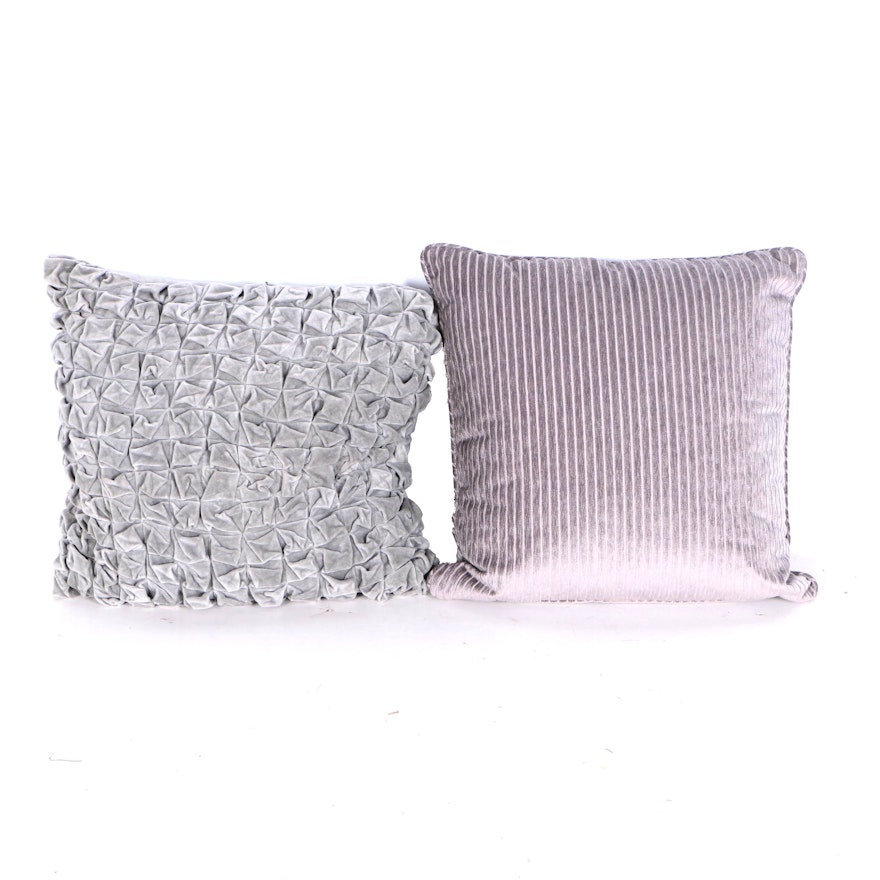 Velveteen Throw Pillows