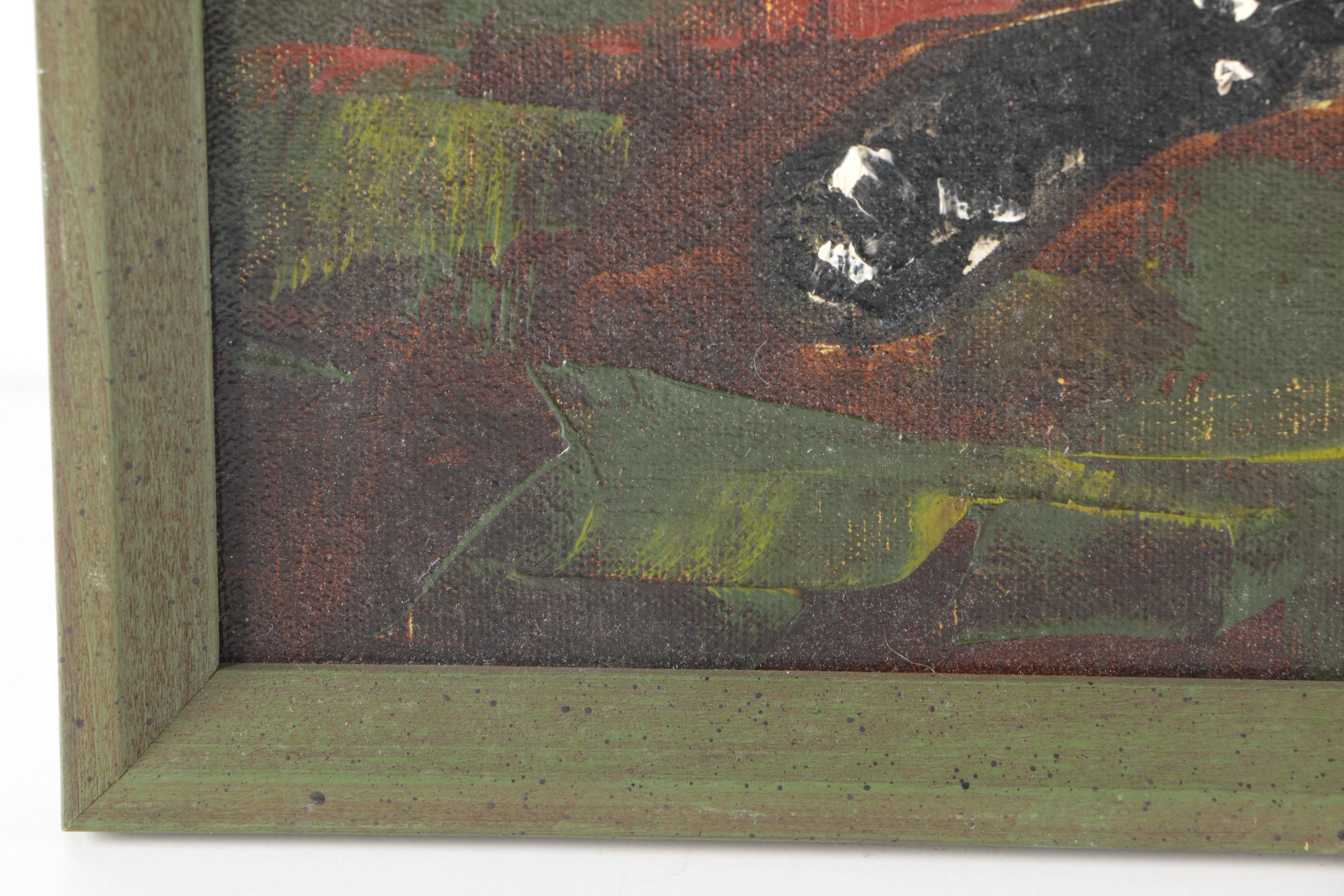 Weigel Oil Painting on Canvas "Fumble Recovery"