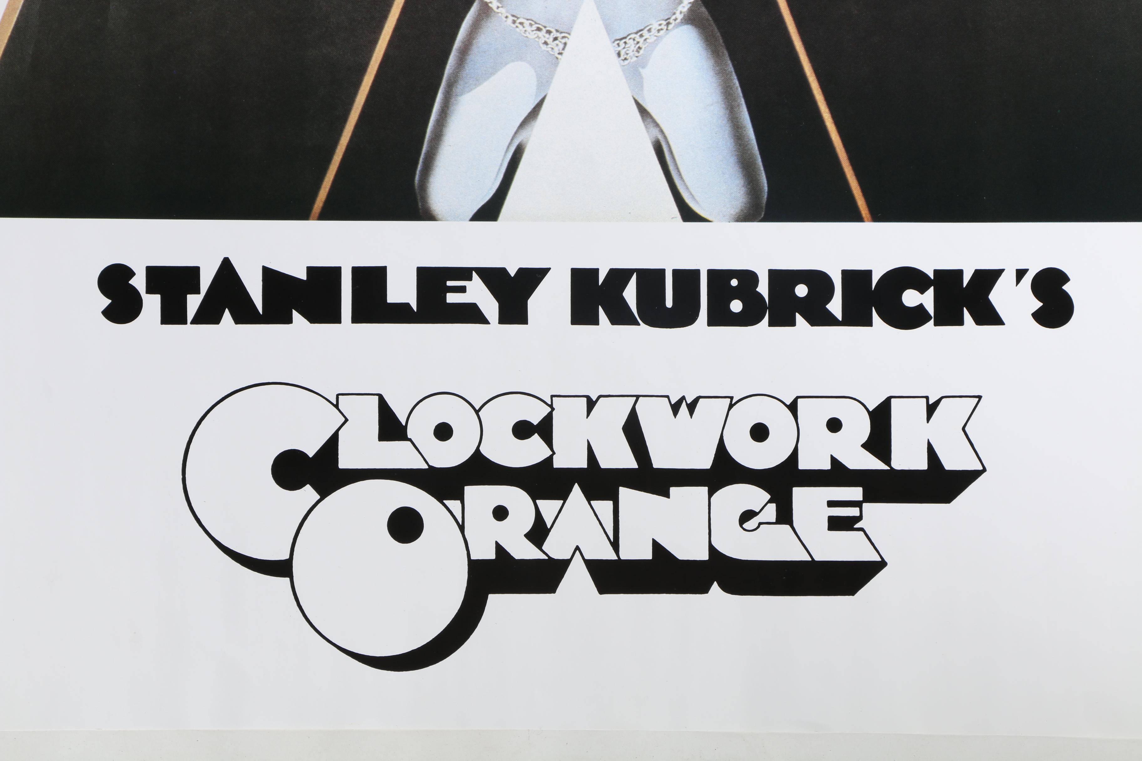 Offset Lithograph Movie Poster of Stanley Kubrick's "Clockwork Orange"