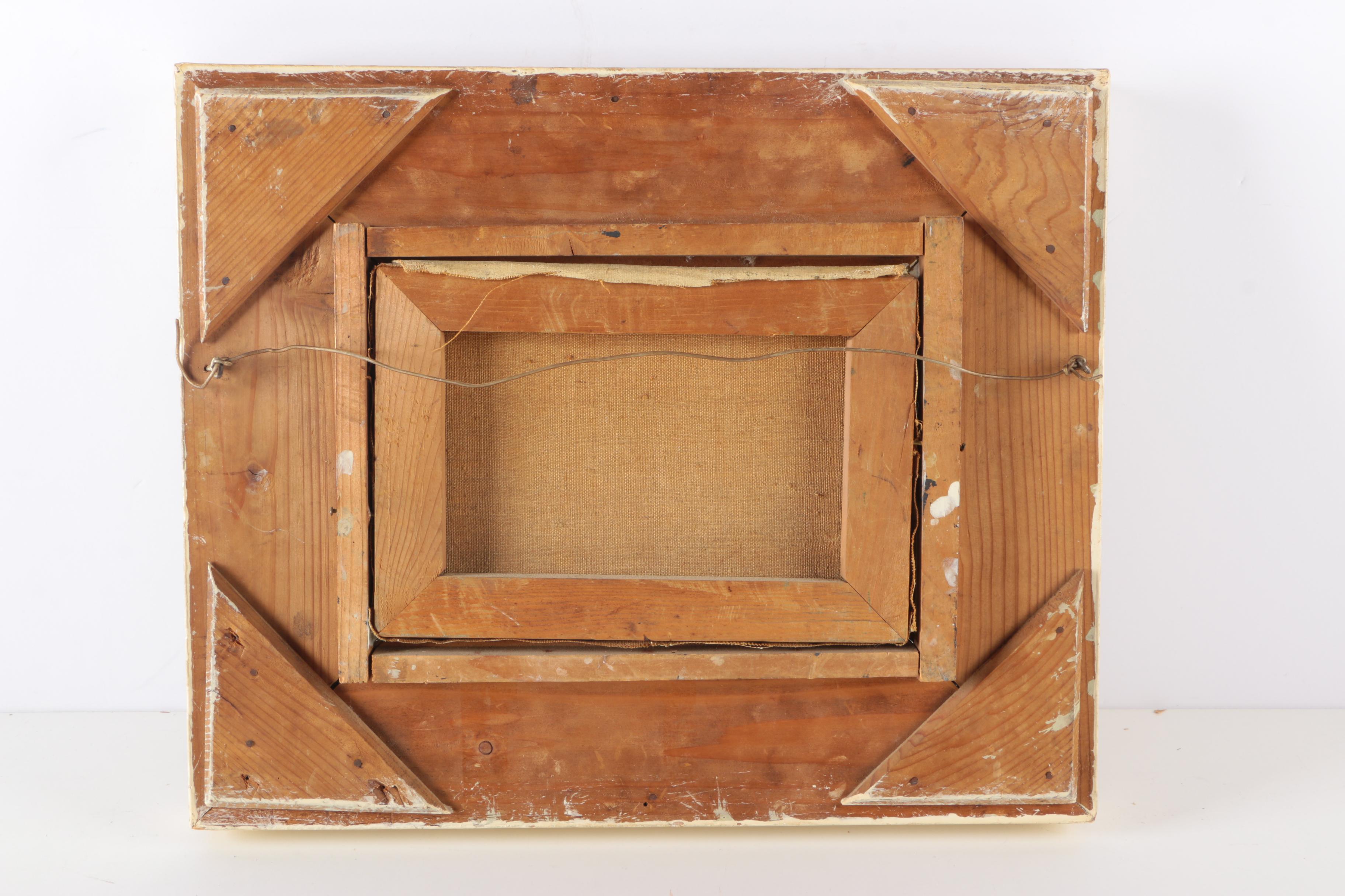 Oil Painting on Canvas of Two Men Fishing